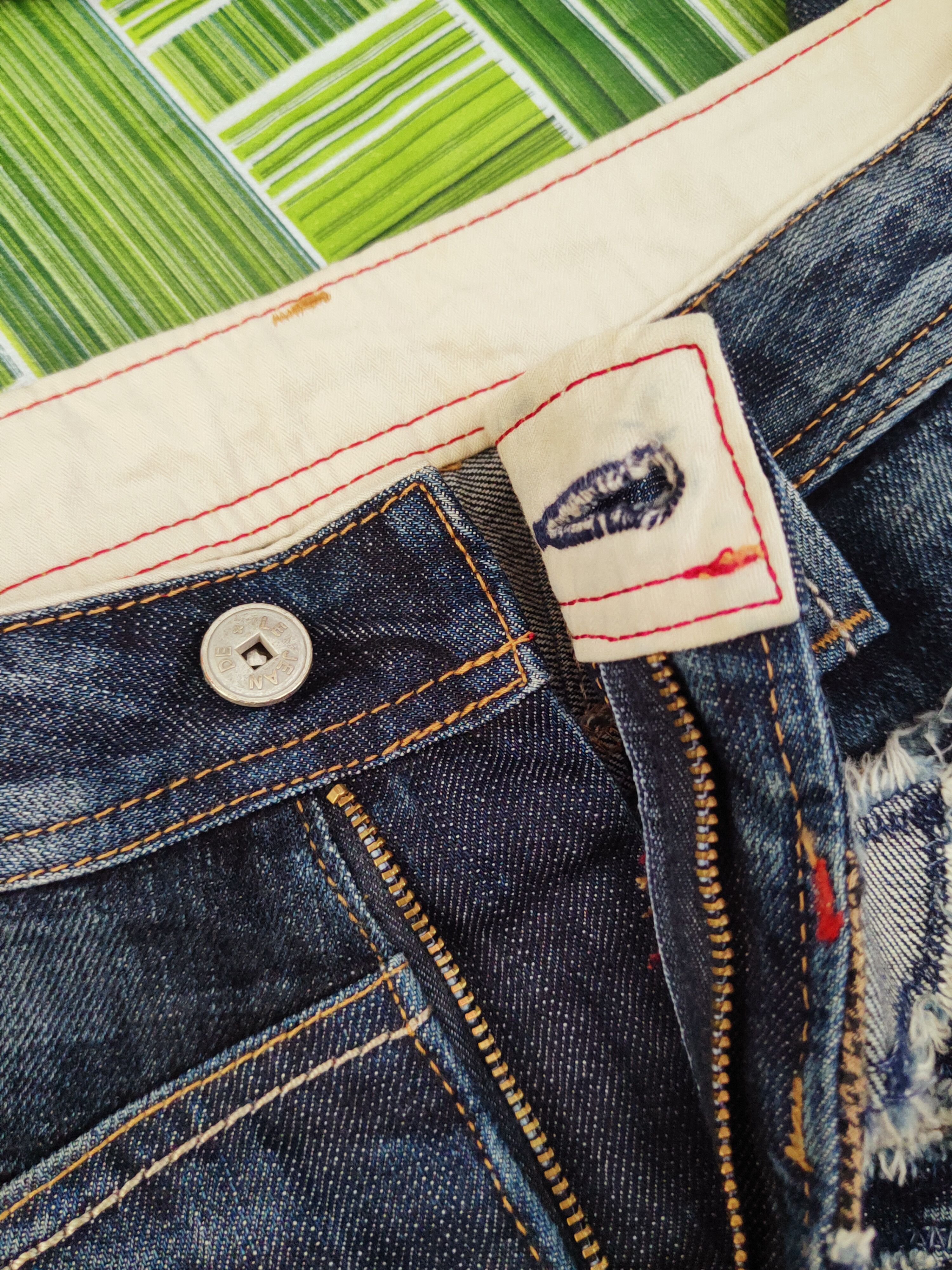 Marithe + Francois Girbaud Marithe Francois Girbaud Blue Distressed Ripped Jeans #S2671 Size US 34 / EU 50 - 15 Thumbnail