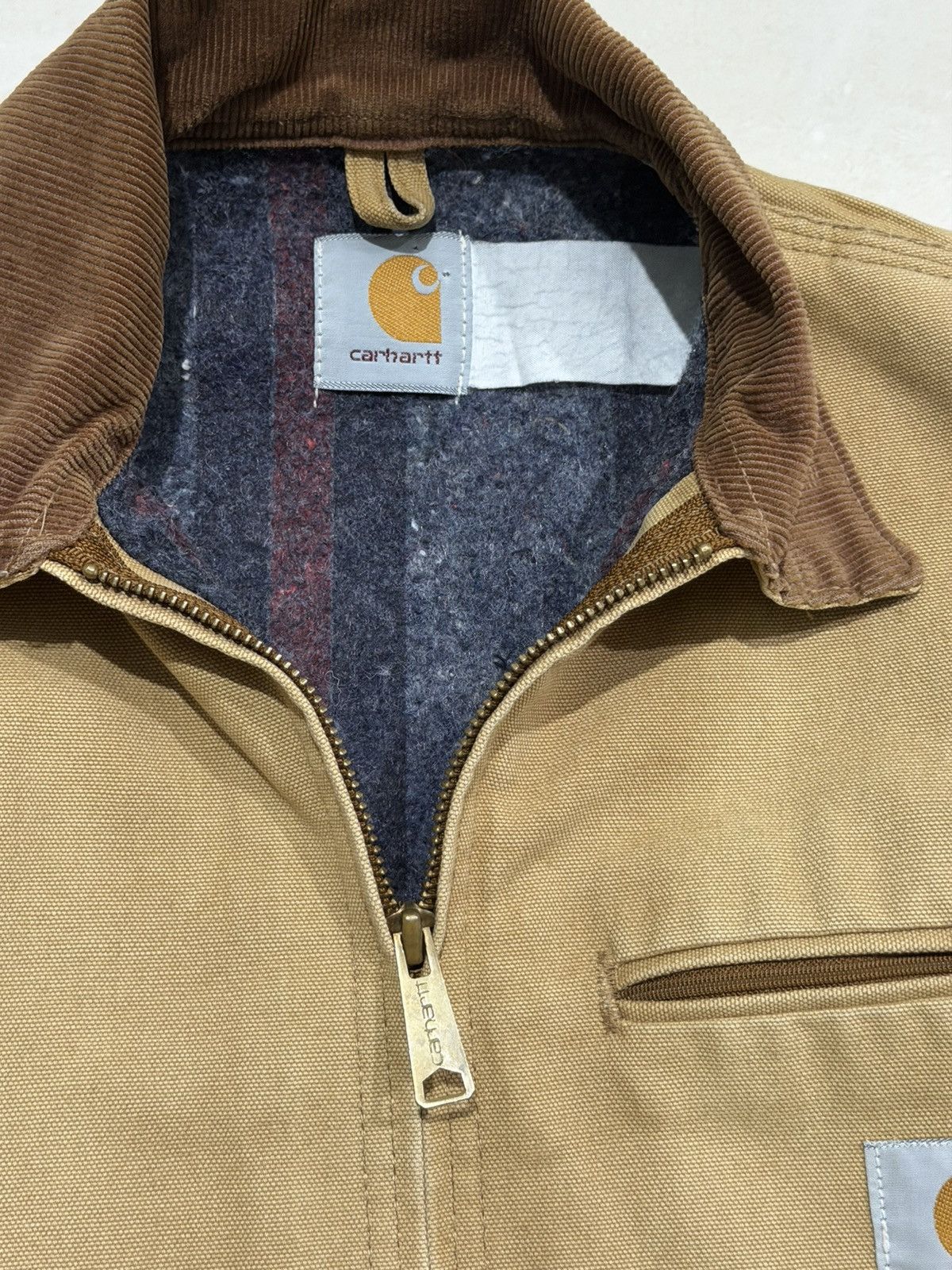 Carhartt 1990s FADED TAN VINTAGE CARHARTT DETROIT JACKET J01 BRN Size US M / EU 48-50 / 2 - 6 Thumbnail