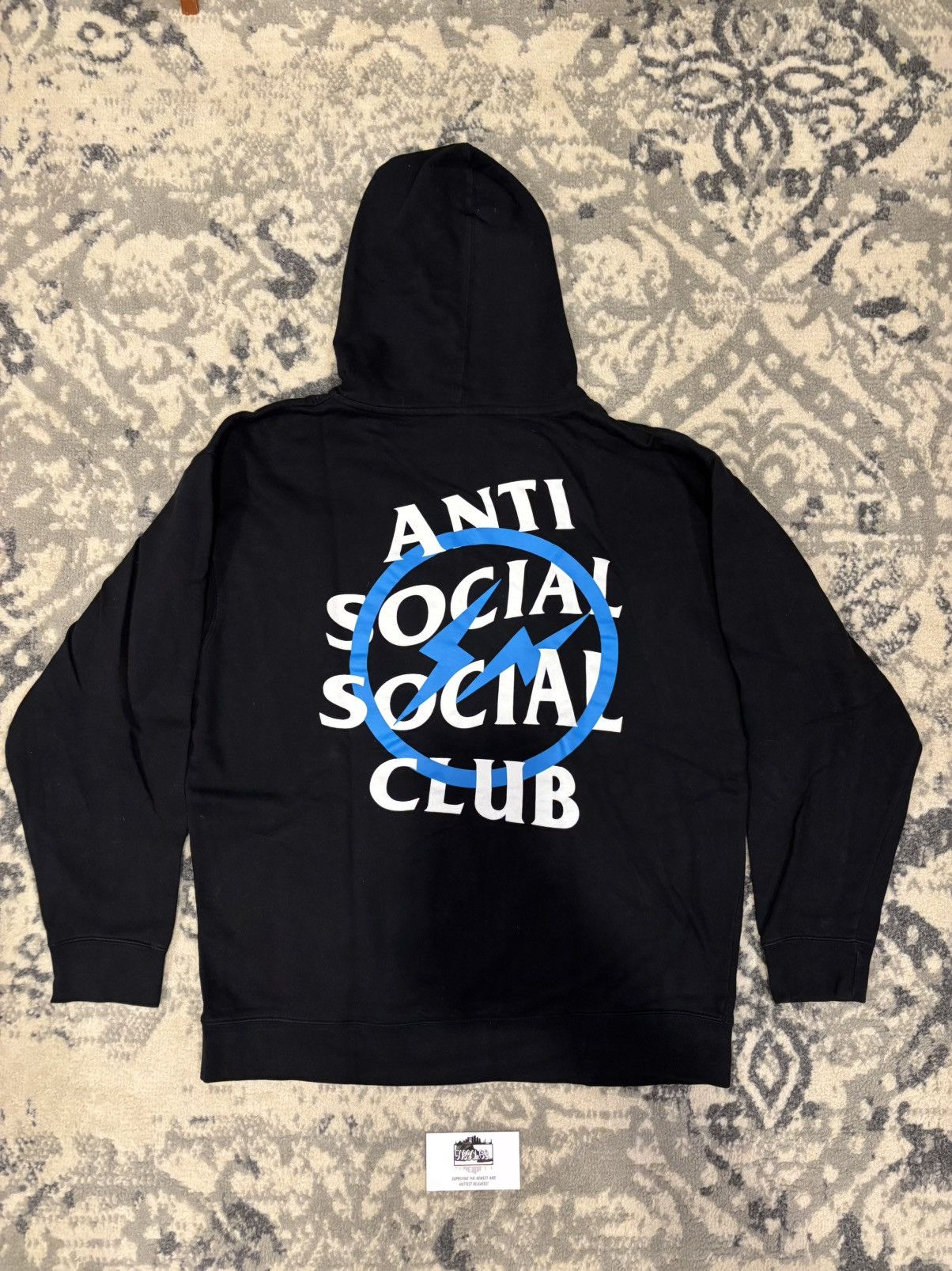 Anti Social Social Club × Fragment Design Anti Social Social Club x Fragment Hoodie Black/Blue Size US L / EU 52-54 / 3 - 2 Thumbnail
