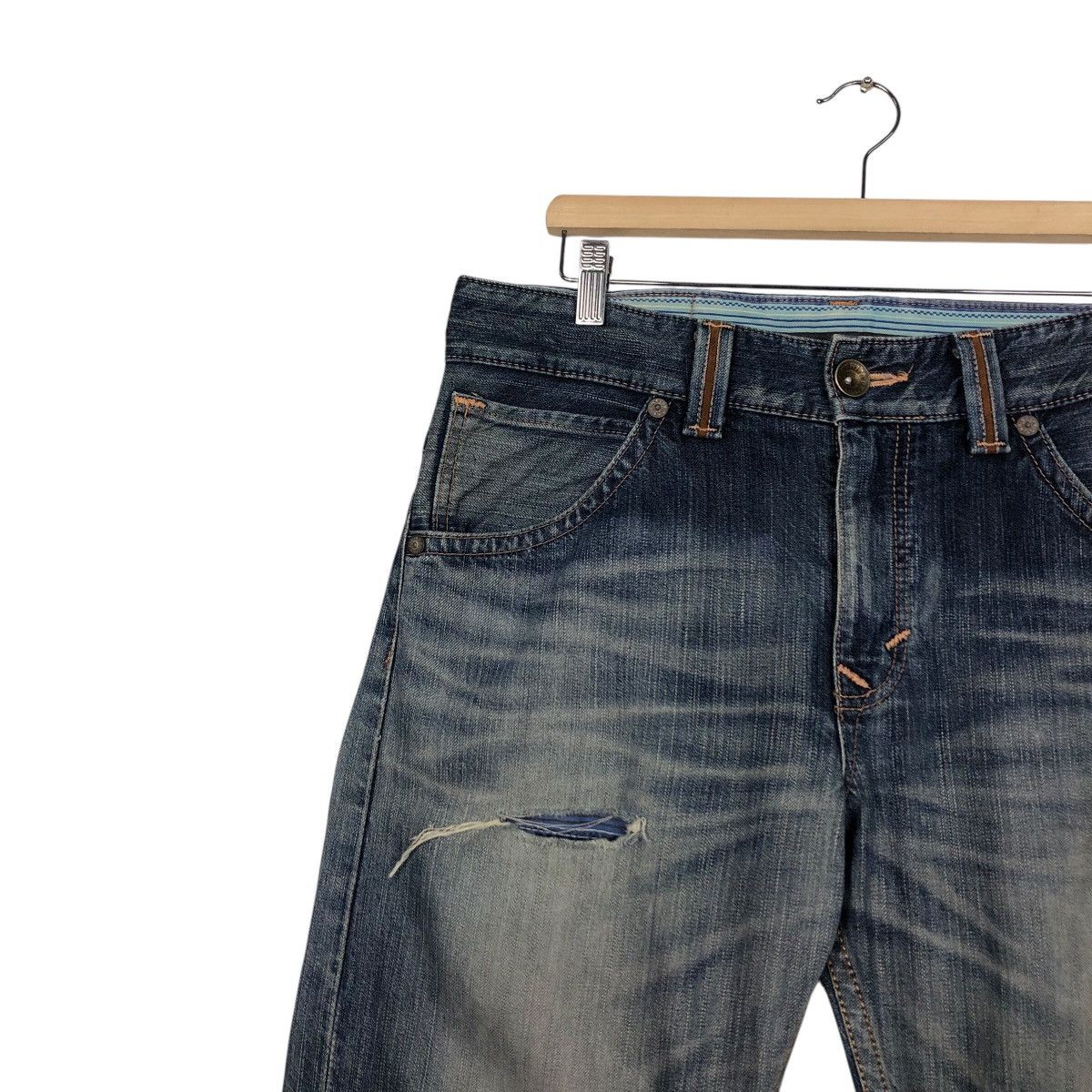 Japanese Brand 📌Exclusive Vintage Denim Jeans Edwin Punk Design IsseyMiyake Size US 32 / EU 48 - 8 Thumbnail