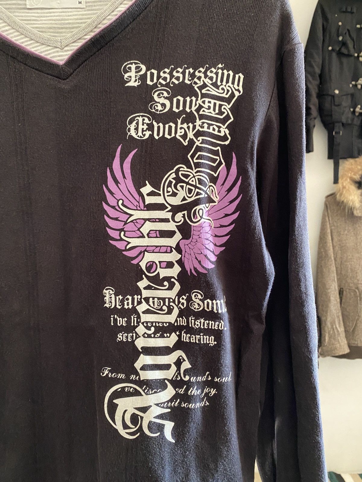 If Six Was Nine Japanese Excuse Poem Double Layer Long Slevee Tee Size US M / EU 48-50 / 2 - 6 Thumbnail