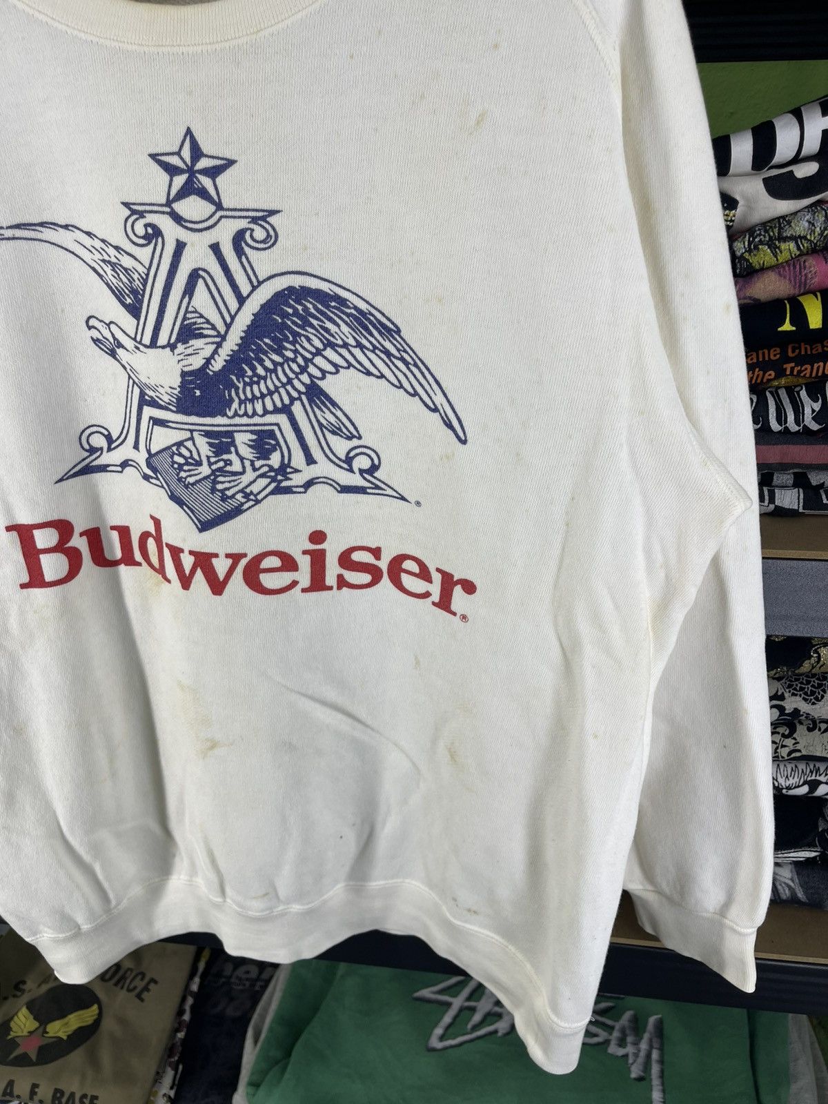 Budweiser Vintage 90's Budweiser King Of Beers Honey Buds Sweatshirt Size US M / EU 48-50 / 2 - 5 Thumbnail