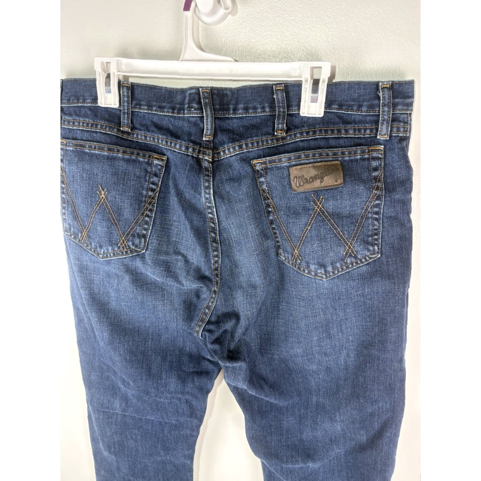 Wrangler Wrangler 20X Competition Jeans Men’s Regular Fit Size 38x32 Dark Wash Blue Cowboy Size US 38 / EU 54 - 6 Thumbnail