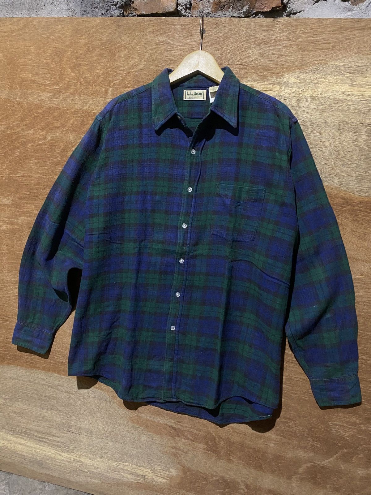 L.L. Bean Vintage LL Bean Flannelshirt Size US L / EU 52-54 / 3 - 2 Thumbnail