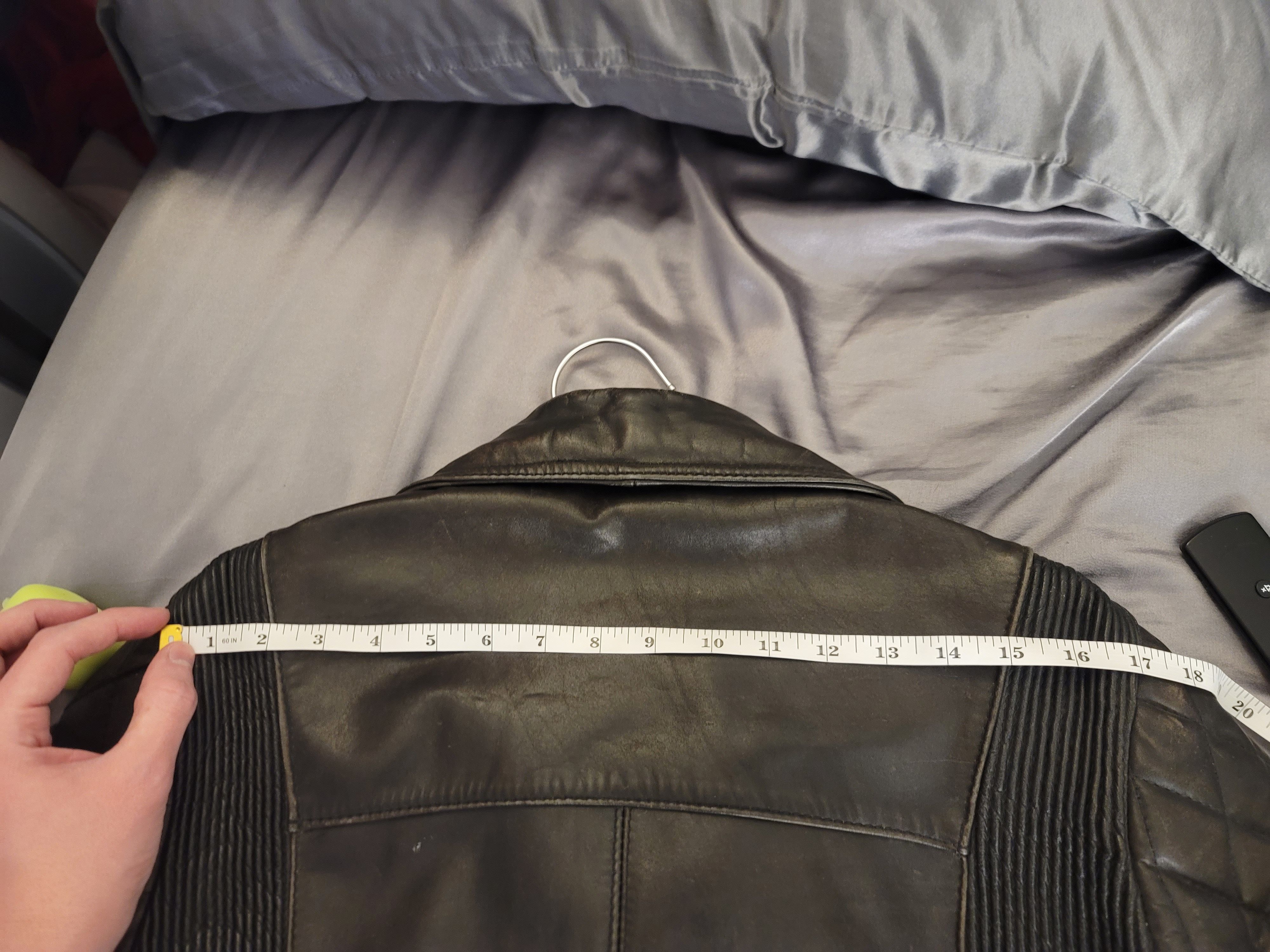 Vintage vintage black leather motorcycle jacket heavy weight Size US M / EU 48-50 / 2 - 13 Thumbnail