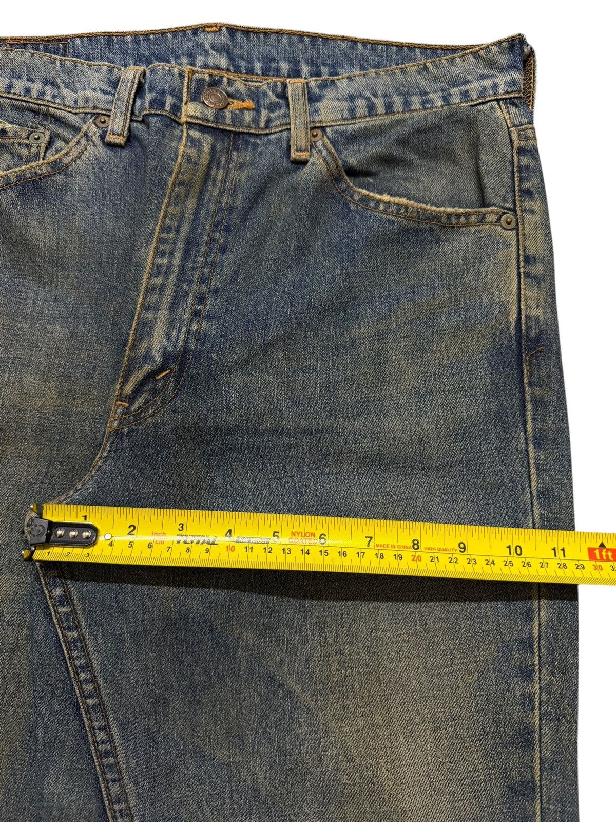 Levi's Vintage Japan 80s Levis 517 Mud Wash Distress Wide Leg Flare Size US 33 - 15 Thumbnail