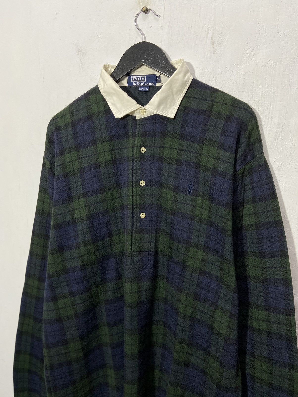 Polo Ralph Lauren Polo By Ralph Lauren Check Long Sleeve Tshirt Size US XL / EU 56 / 4 - 3 Thumbnail