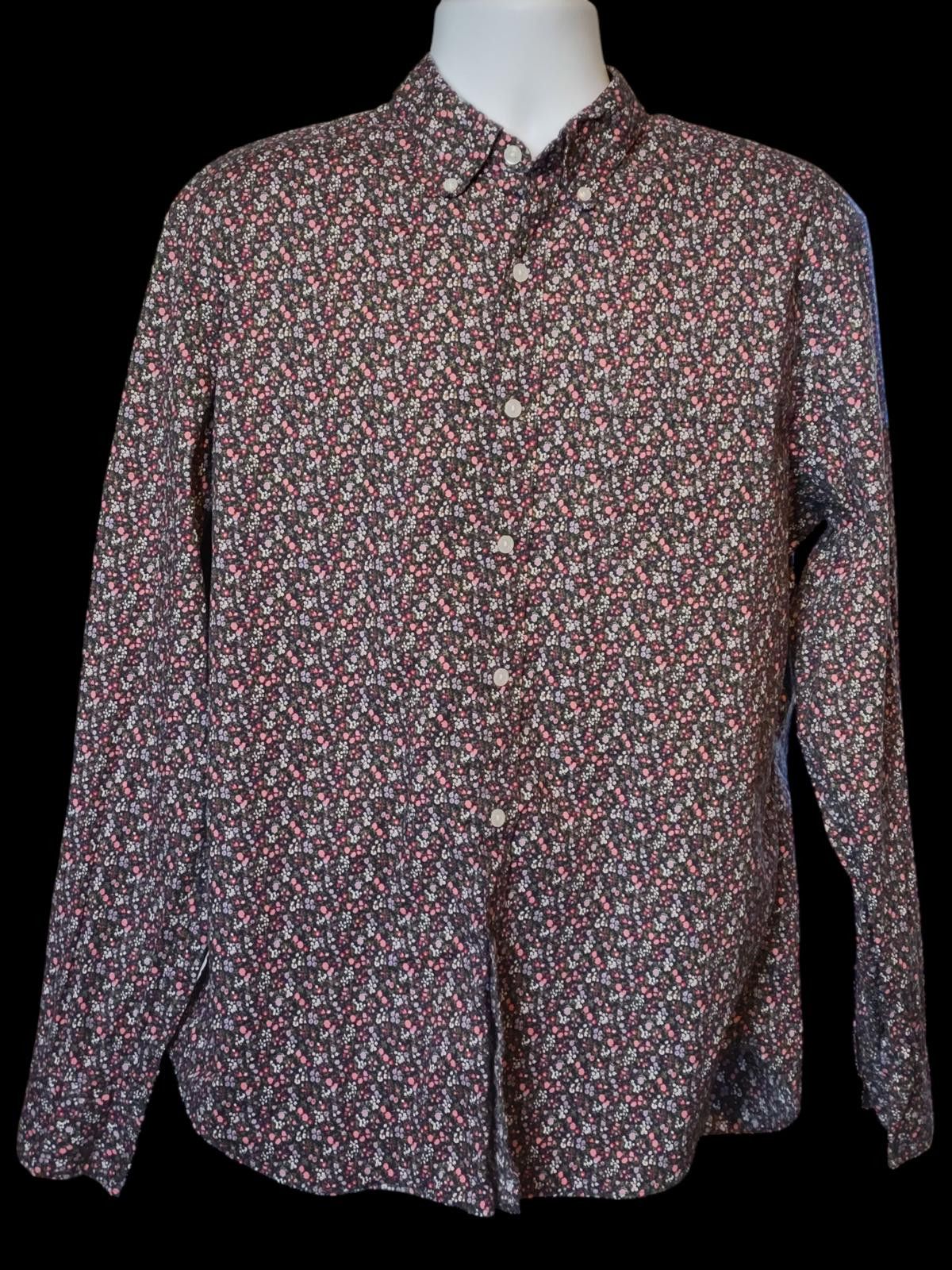J.Crew J.Crew Men's Long Sleeve Button-Down Shirt with Floral Print Size US XL / EU 56 / 4 - 3 Thumbnail