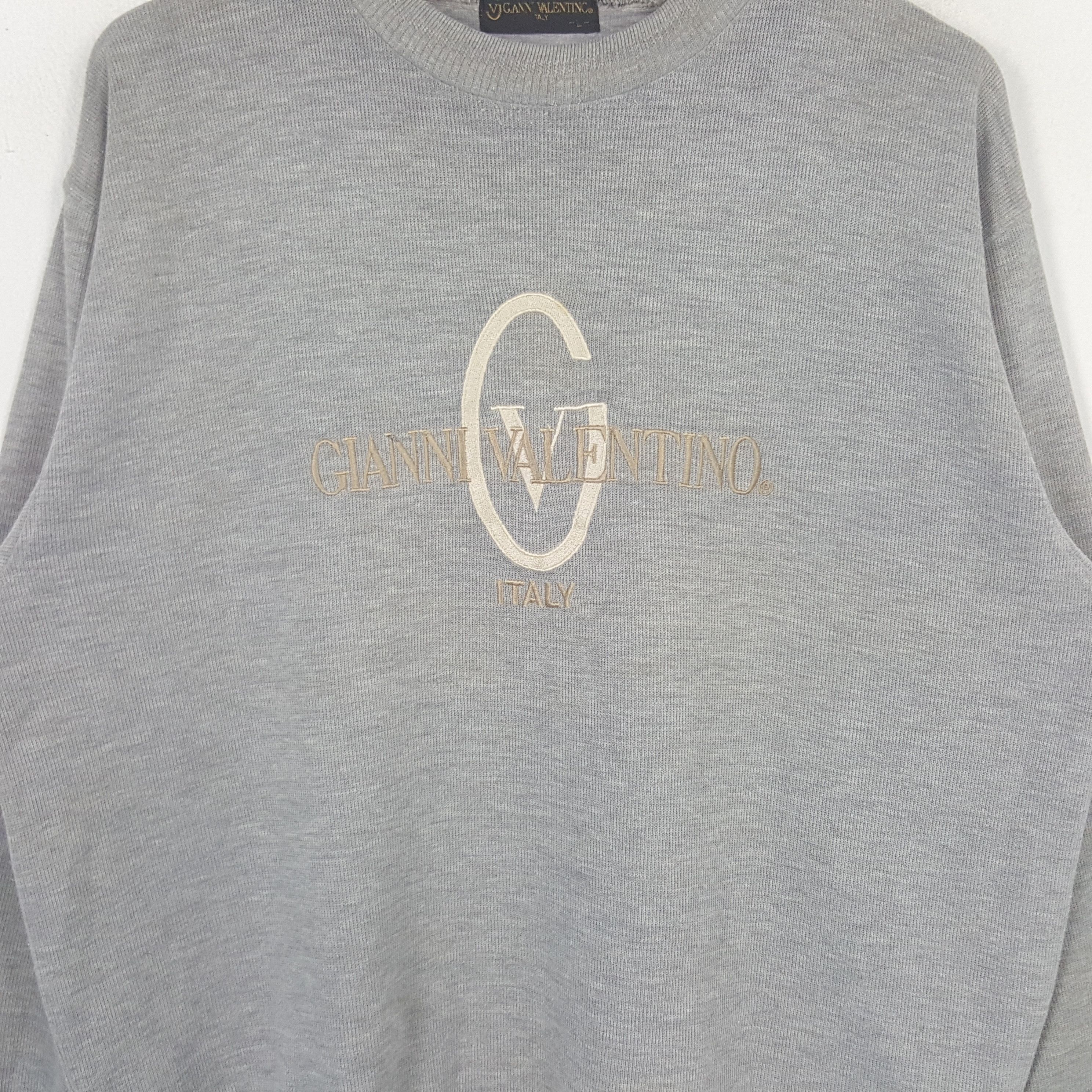 Gianni Valentino Vintage Ganni Valentino Designer Brand Sweatshirt RR5 Size US L / EU 52-54 / 3 - 2 Thumbnail