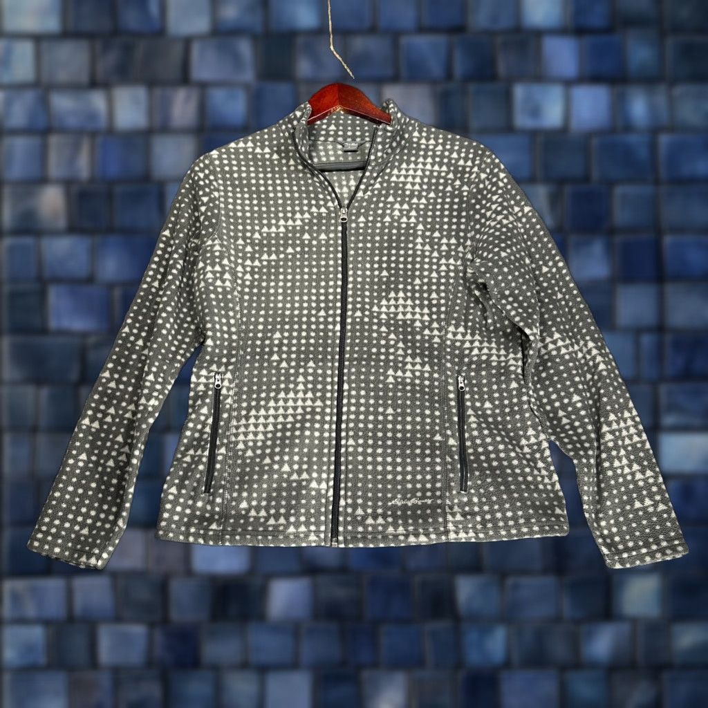 Eddie Bauer Eddie Bauer Jacket Womens M Gray Fleece Full Zip Pockets Regular Fit Size M / US 6-8 / IT 42-44 - 1 Thumbnail