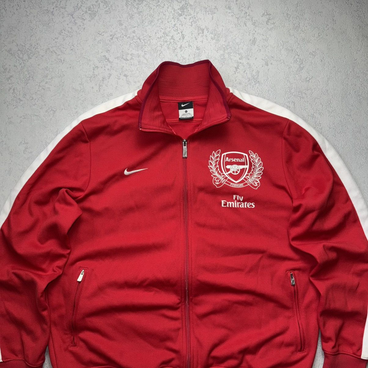 Nike Vintage 2011 Nike Arsenal Football Track Jacket Size US XL / EU 56 / 4 - 4 Thumbnail