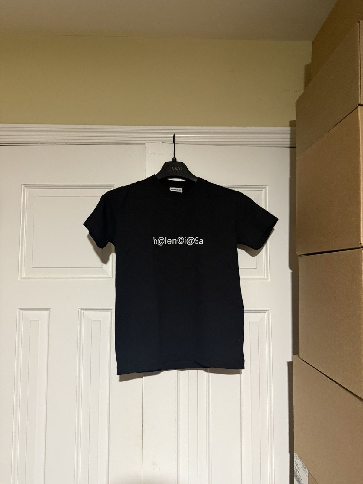 Balenciaga Balenciaga Black Copyright Logo T-Shirt Size US S / EU 44-46 / 1 - 1 Thumbnail