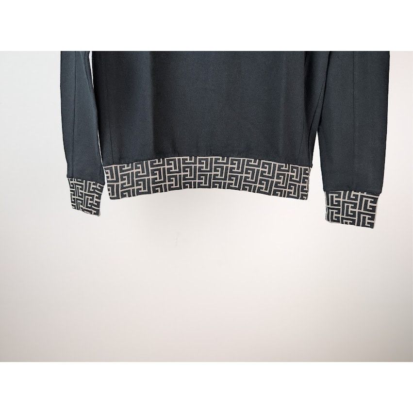 Balmain o1rshd1 Crewneck Sweatshirt in Black Size US M / EU 48-50 / 2 - 4 Thumbnail