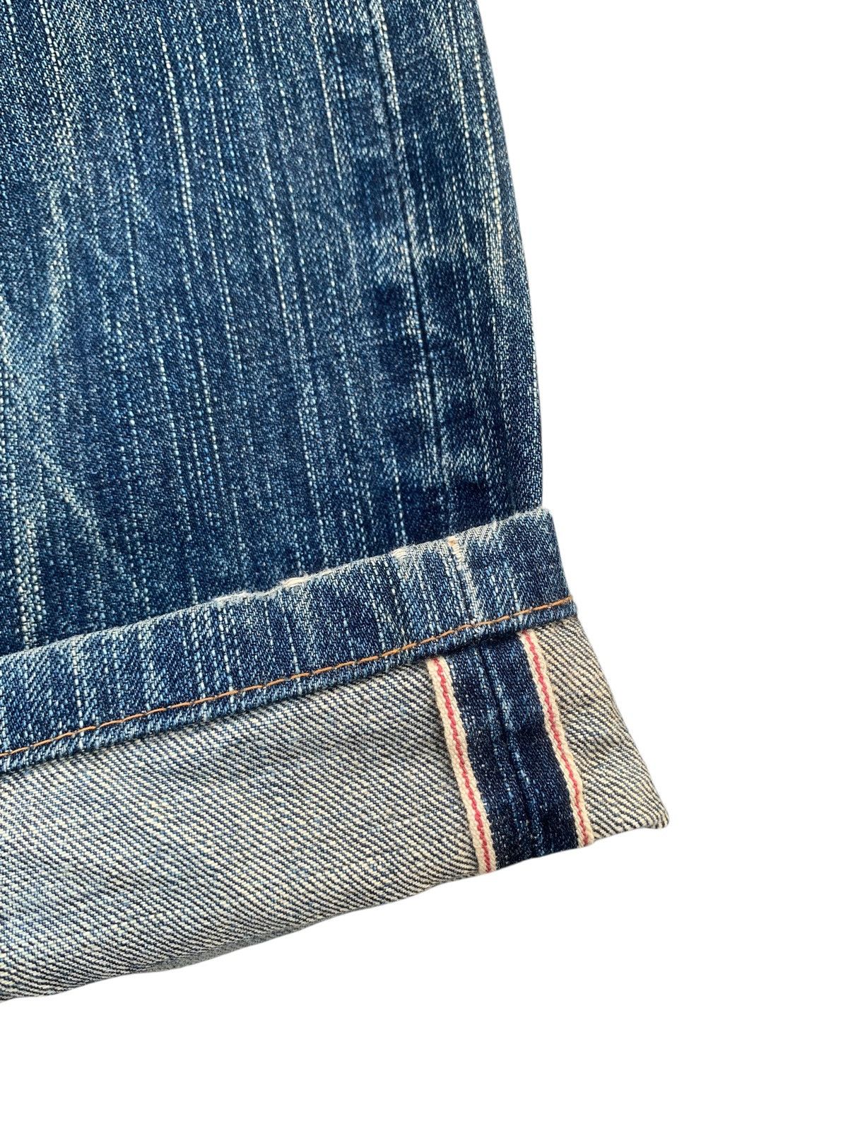 Edwin VINTAGE EDWIN 505z SELVEDGE FADED&RUSTY DISTRESSED DENIM Size US 30 / EU 46 - 12 Thumbnail