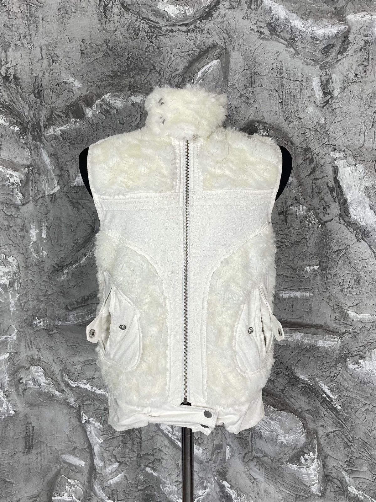 If Six Was Nine 2000s Y2K Fur Vest Japanese Opium Archive Rick Owens Style Size US S / EU 44-46 / 1 - 5 Thumbnail