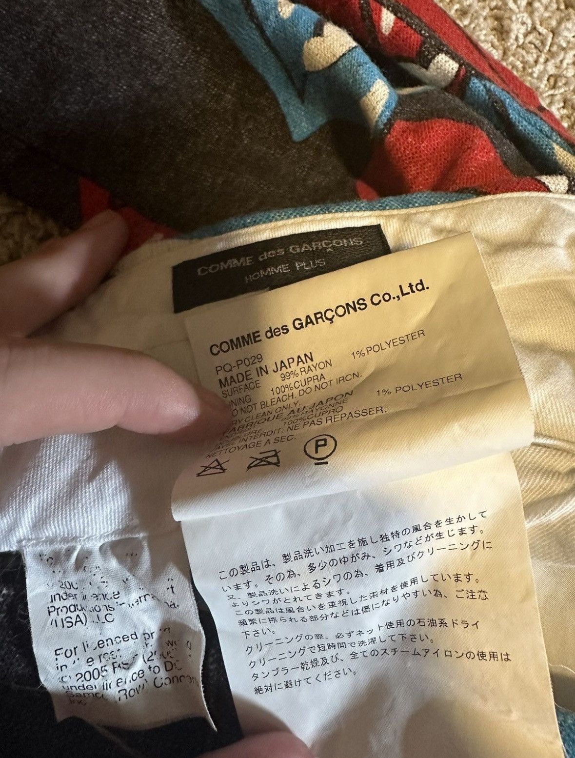 Comme des Garcons Comme Des Garcons Rolling Stones Pants *SUPER RARE* SS06 Size US 32 / EU 48 - 4 Thumbnail