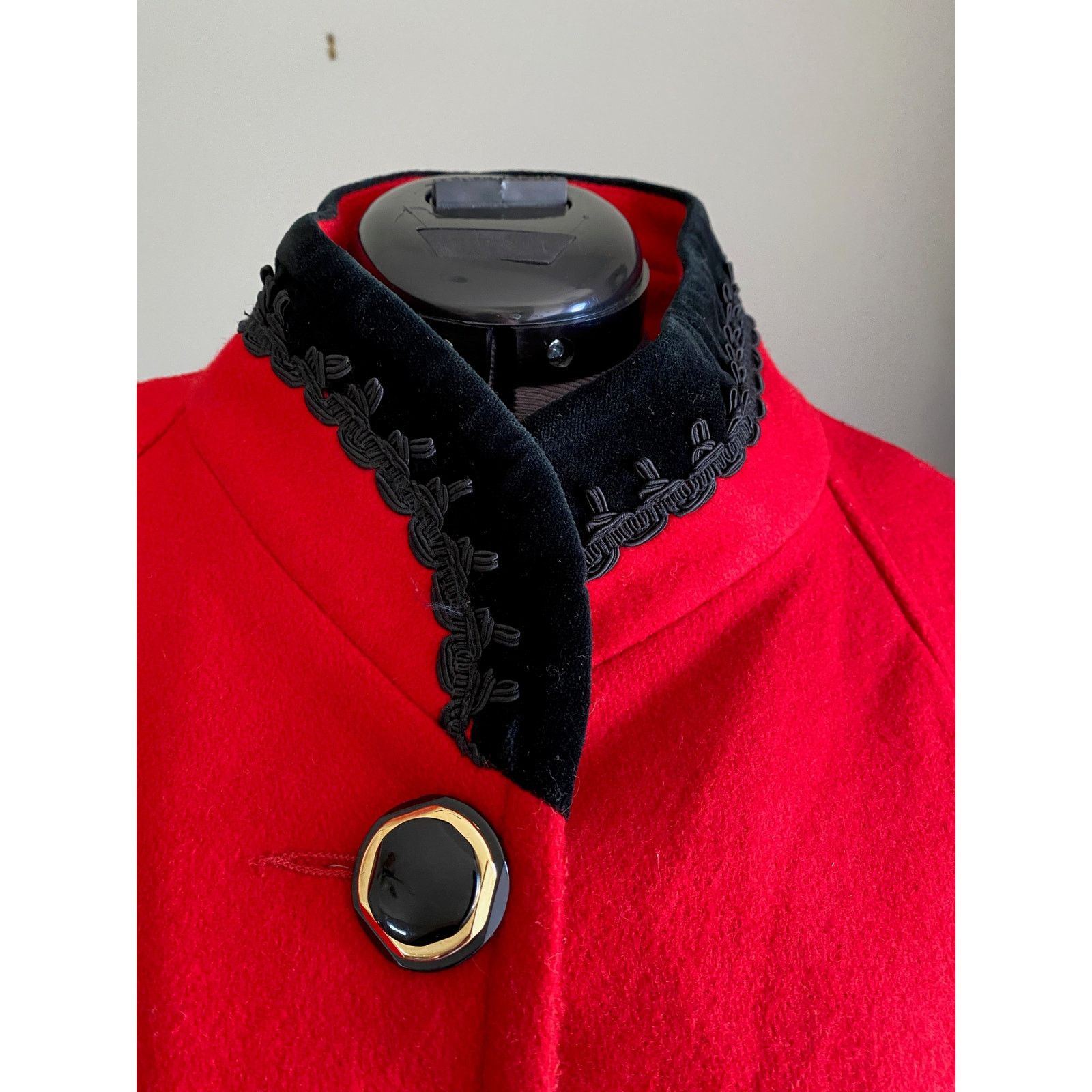 Vintage lady suzette swing coat vintage 60s union made red black Size 3XL / US 20-22 - 7 Thumbnail