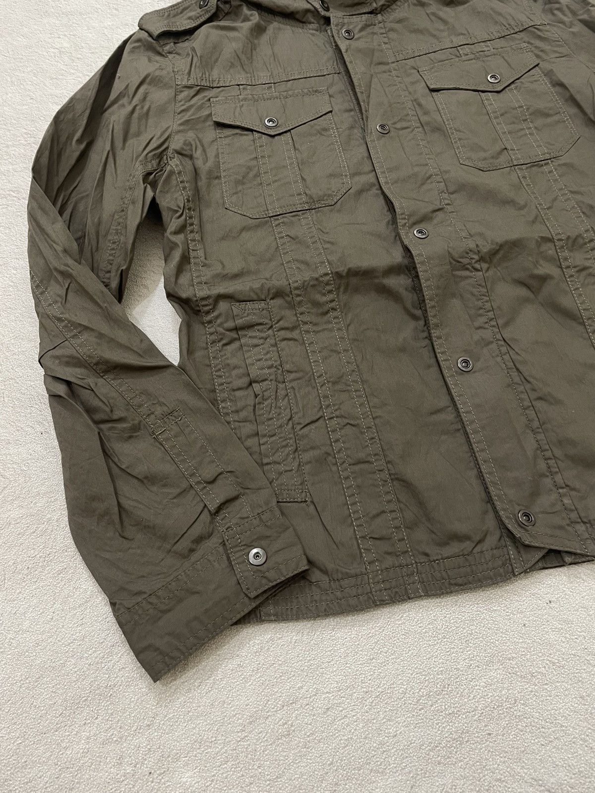Nicole Club Nicole Club Military Utility Jacket Olive Multi Pocket Y2K Size US M / EU 48-50 / 2 - 5 Thumbnail