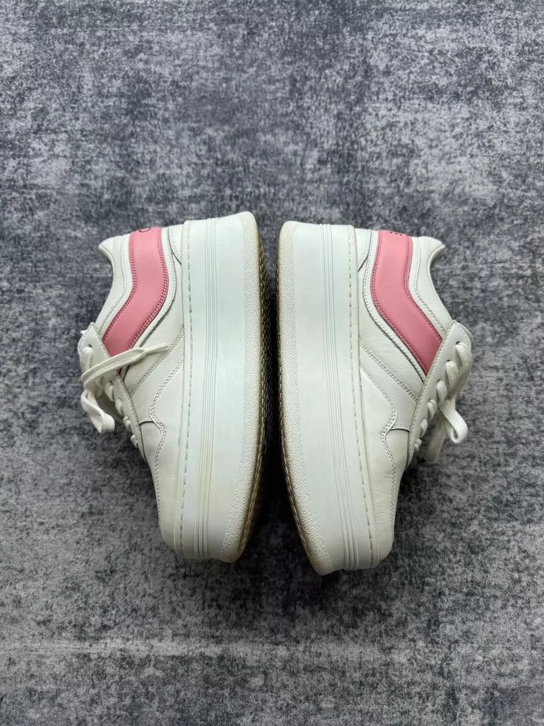 Celine Celine Thick Bottom Sneakers with Pink Detail Size US 5.5 / EU 38 - 5 Thumbnail