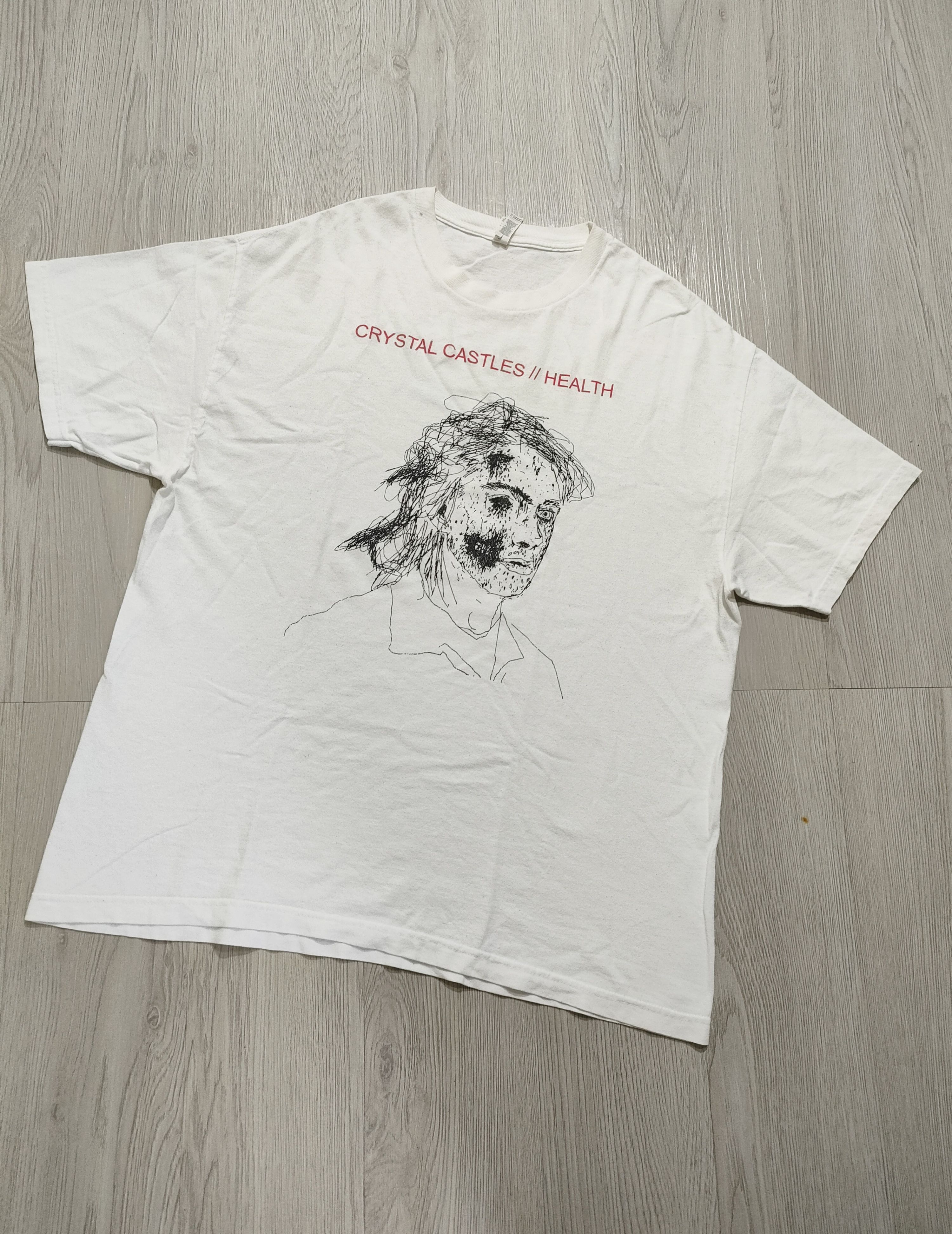 Band Tees CRYSTAL CASTLES // HEALTH Album Split Promo T-Shirt Size US XL / EU 56 / 4 - 7 Thumbnail