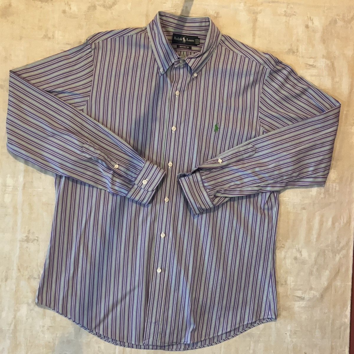 Polo Ralph Lauren 70s Vintage Purple Ralph Lauren Shirt Size US L / EU 52-54 / 3 - 2 Thumbnail