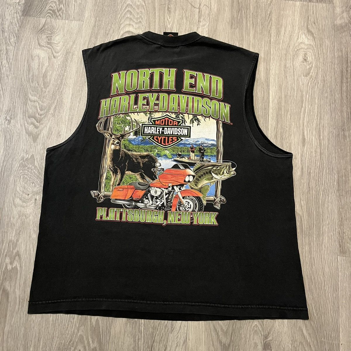 Harley Davidson Vintage 2000s Harley Davidson Faded Skull Graphic Tank Top Size US XL / EU 56 / 4 - 2 Thumbnail