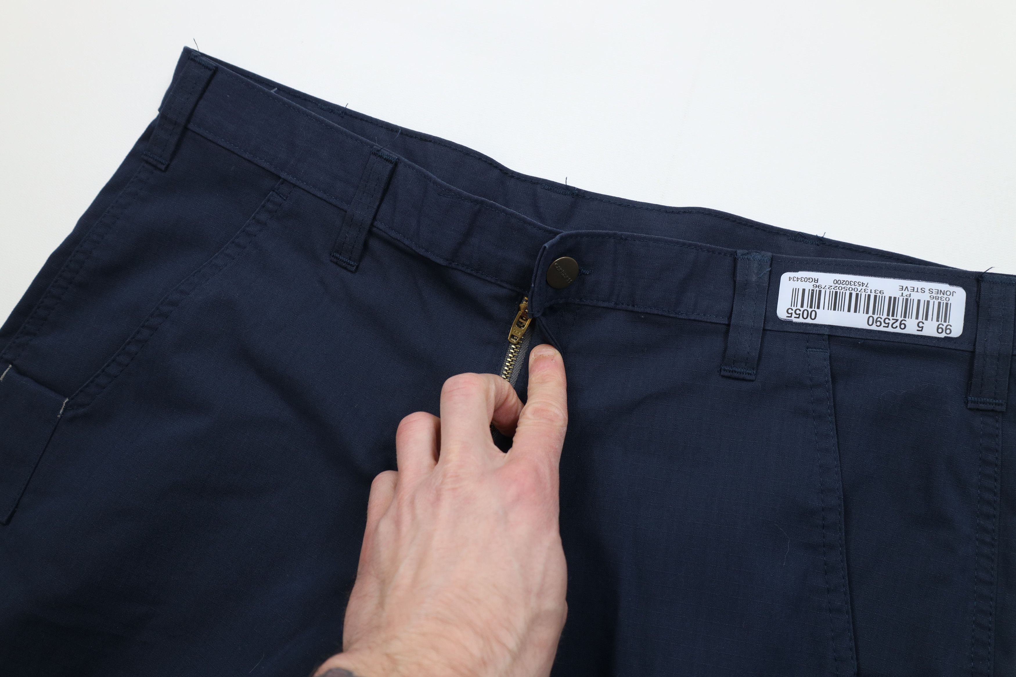 Carhartt Vintage Y2K Carhartt Fit Wide Leg Dungaree Pants Blue Size US 34 / EU 50 - 8 Thumbnail