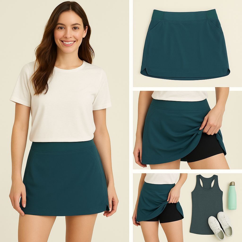 Other 32 Degrees Cool Teal Skort Size Large Built In Shorts Stretc Size 36" / US 14 / IT 50 - 9 Thumbnail