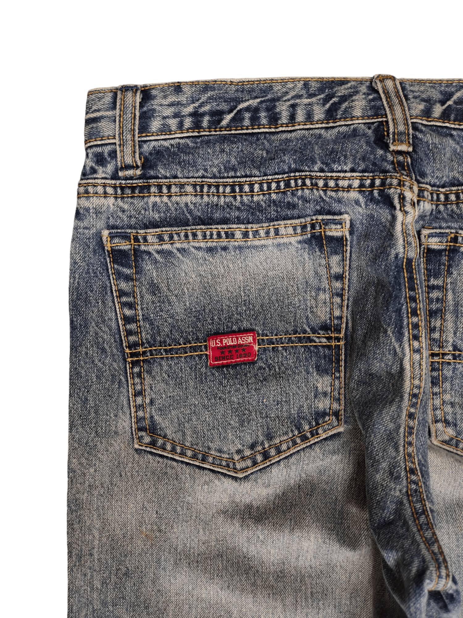 U.S. Polo Assn. Vintage Y2k U.S. Polo Assn. Destroy Distressed Denim Jeans Size US 30 / EU 46 - 13 Thumbnail