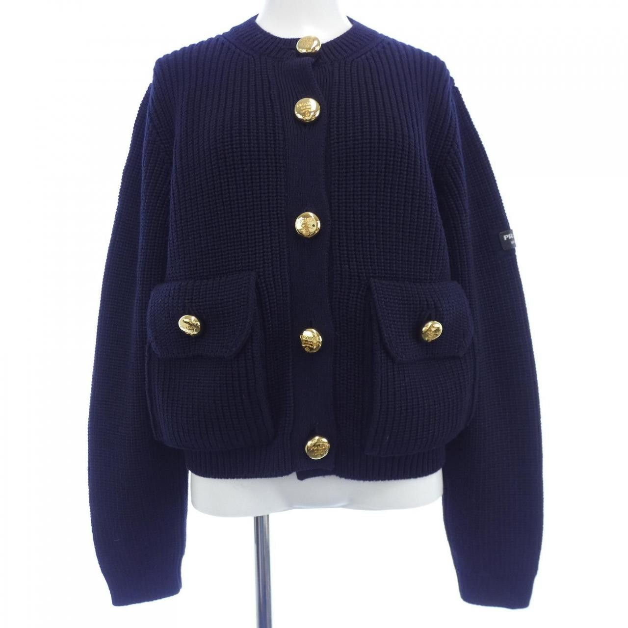 Prada Prada Prada Wool Cardigan Textile Tops P25L91 S232 1VI6 DUTY FREE for USA Size ONE SIZE - 1 Thumbnail
