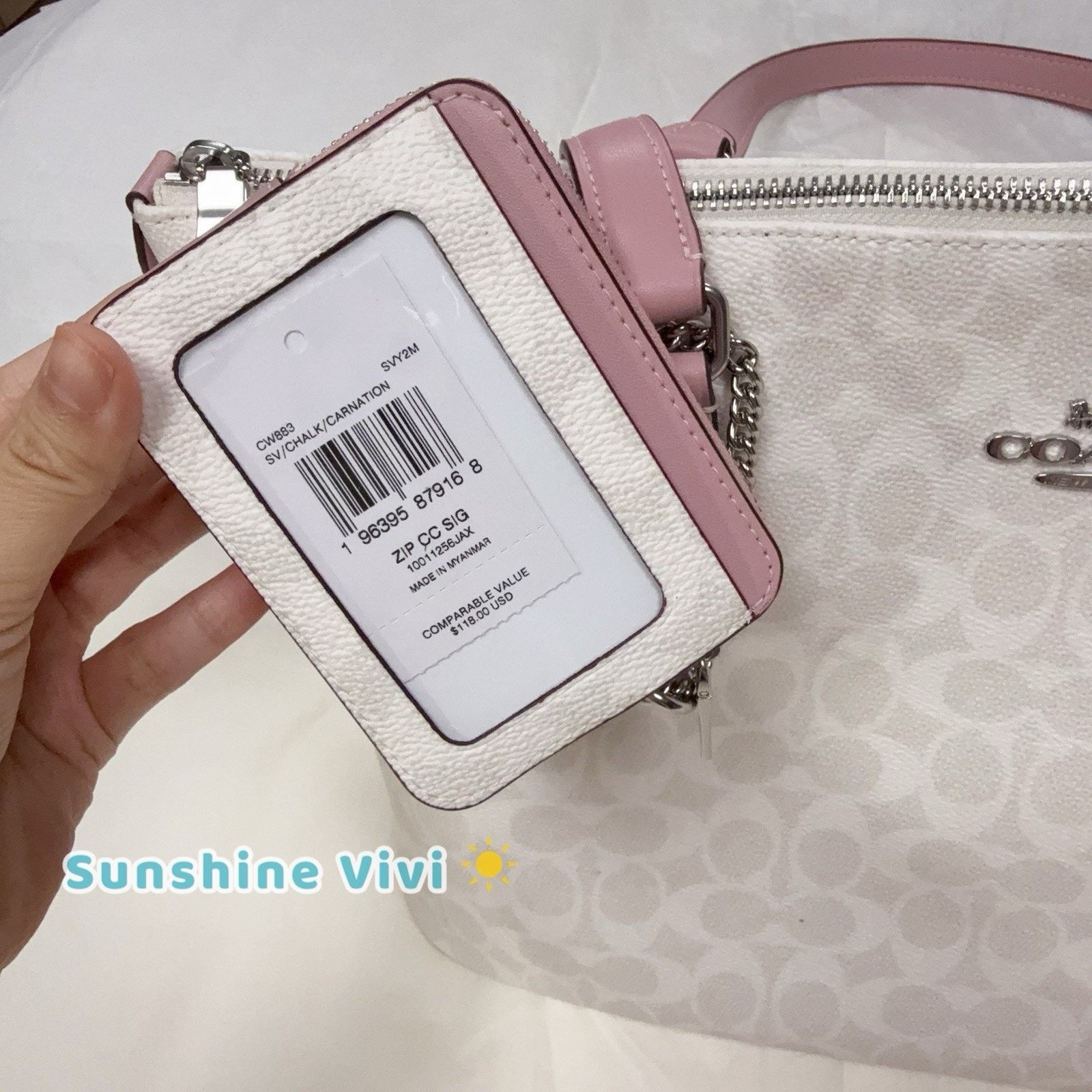 Coach NWT COACH Bundle CW381 Gallery Tote Bag&CW883 Zip Card Case Size ONE SIZE - 8 Thumbnail