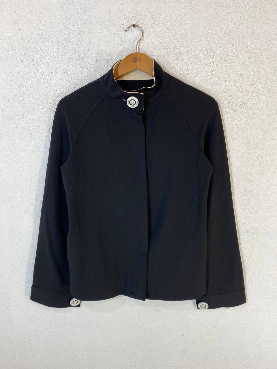 image of Avant Garde Mary Quant London Light Zipper Jacket Nice Design in Black, Women's (Size Medium)