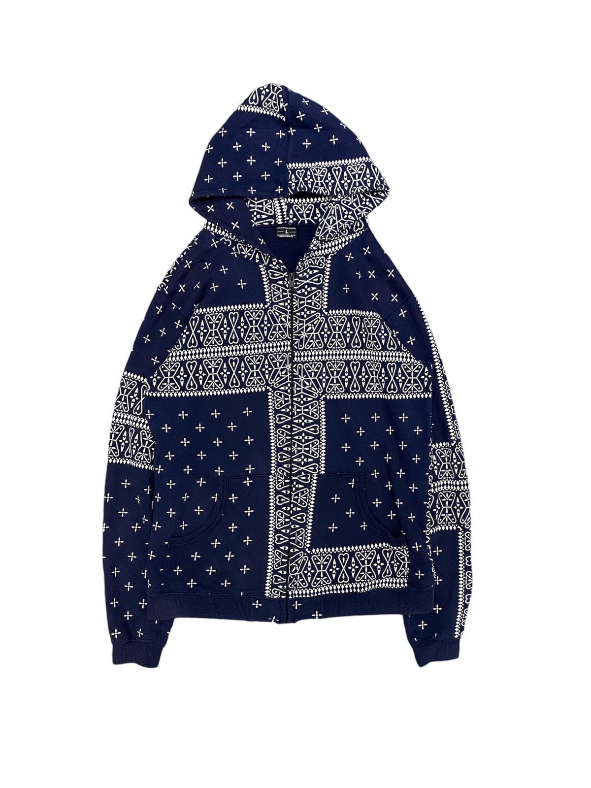 Bounty Hunter × Japanese Brand 2000s Bounty Hunter paisley kapital zipper hoodie Size US M / EU 48-50 / 2 - 1 Thumbnail