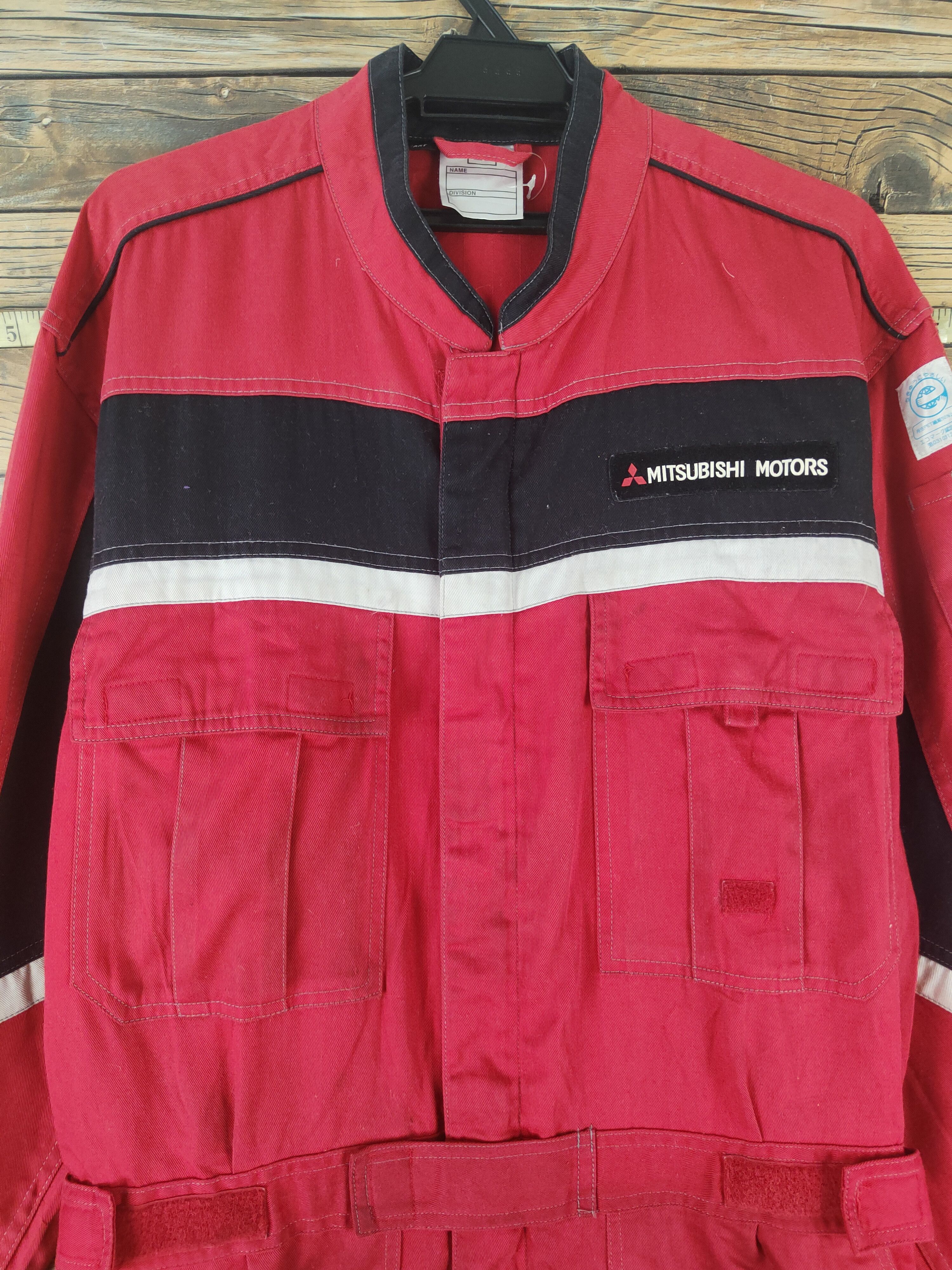 Vintage DL Rally Art Red Mitsubishi Motors staff Coverall #46-201T Size US 34 / EU 50 - 3 Thumbnail