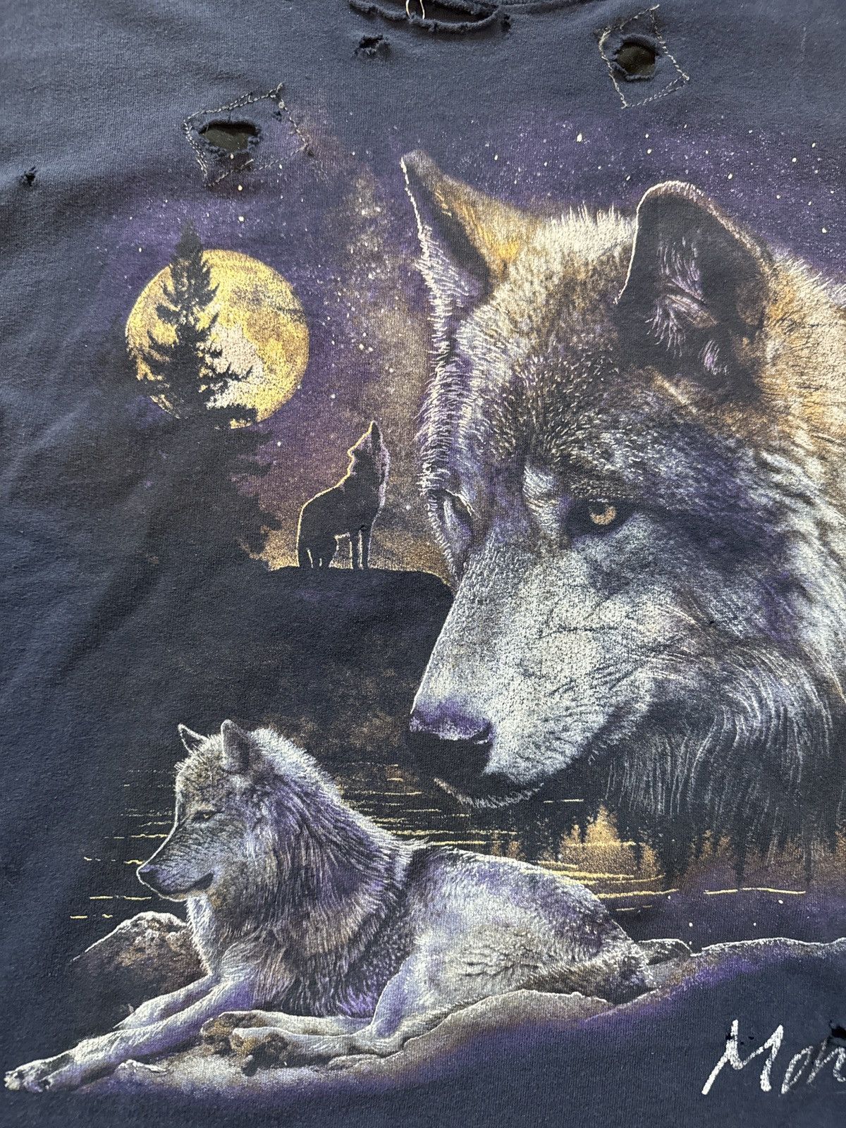 Vintage Vintage Thrashed Wolf Montana Shirt Size US M / EU 48-50 / 2 - 2 Thumbnail