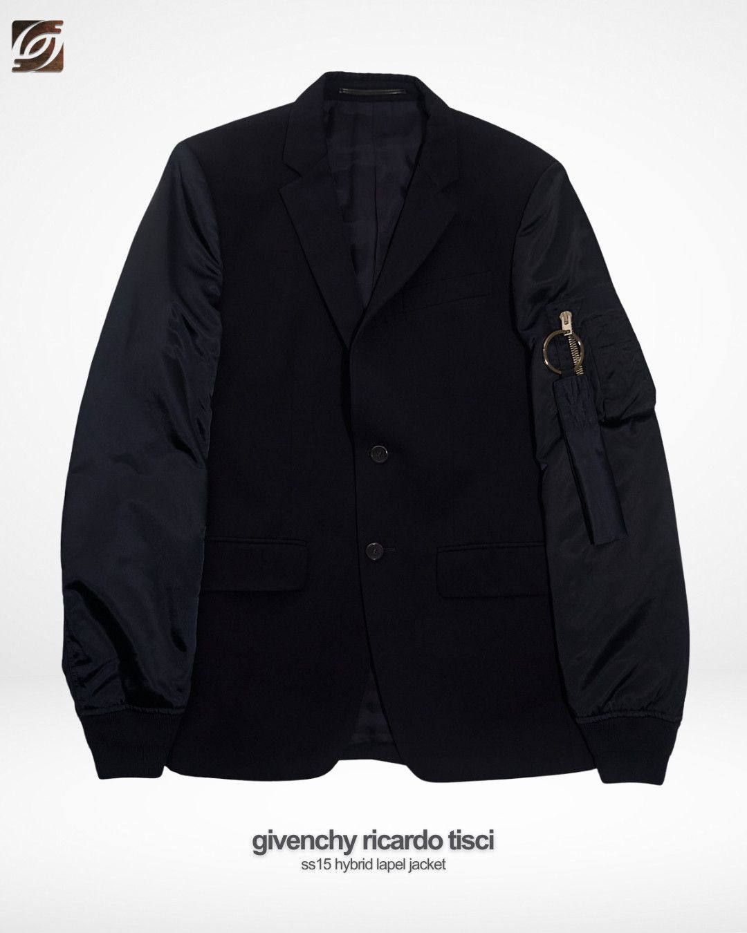 Givenchy SS15 Hybrid Bomber-Lapel Jacket Size US M / EU 48-50 / 2 - 1 Thumbnail