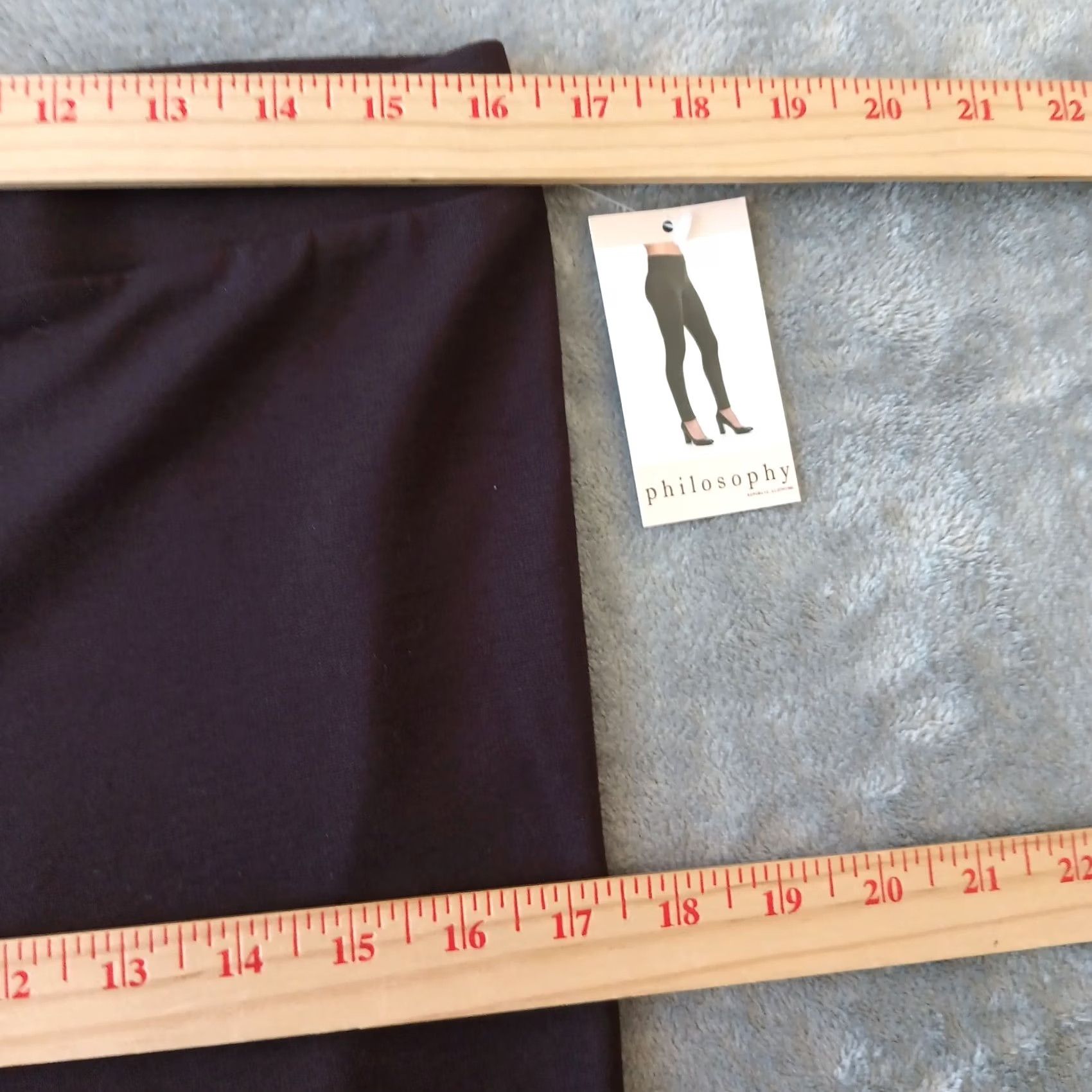 Vintage Philosophy Legging Ankle Pants Womens Large Brown Pull On Skinny Stretch New Size 36" / US 14 / IT 50 - 3 Thumbnail