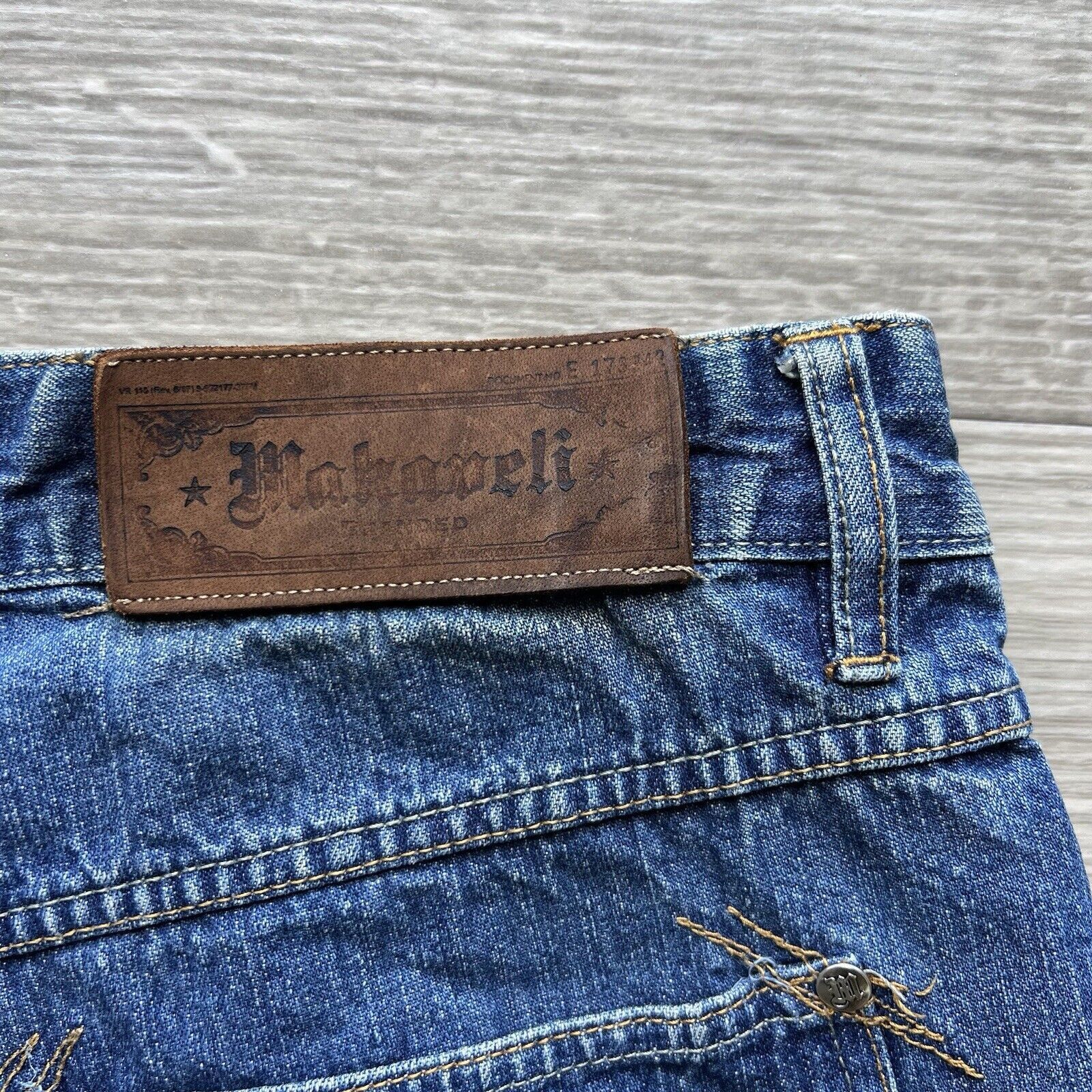 Makaveli Vintage Makaveli Denim Jorts Y2K Baggy Embroidered Skate Size US 35 - 3 Thumbnail