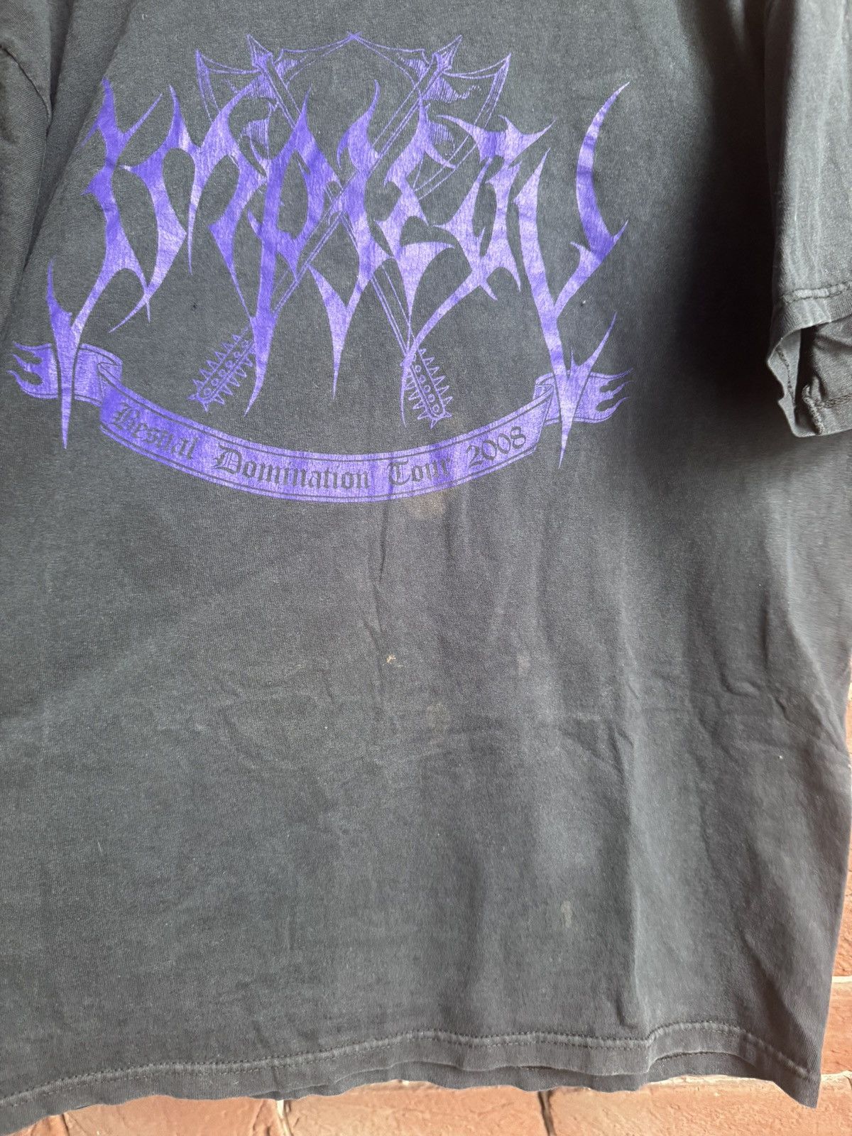 Band Tees Rare Vintage Impiety 00s Domination Black Metal Band T-Shirt Size US L / EU 52-54 / 3 - 4 Thumbnail