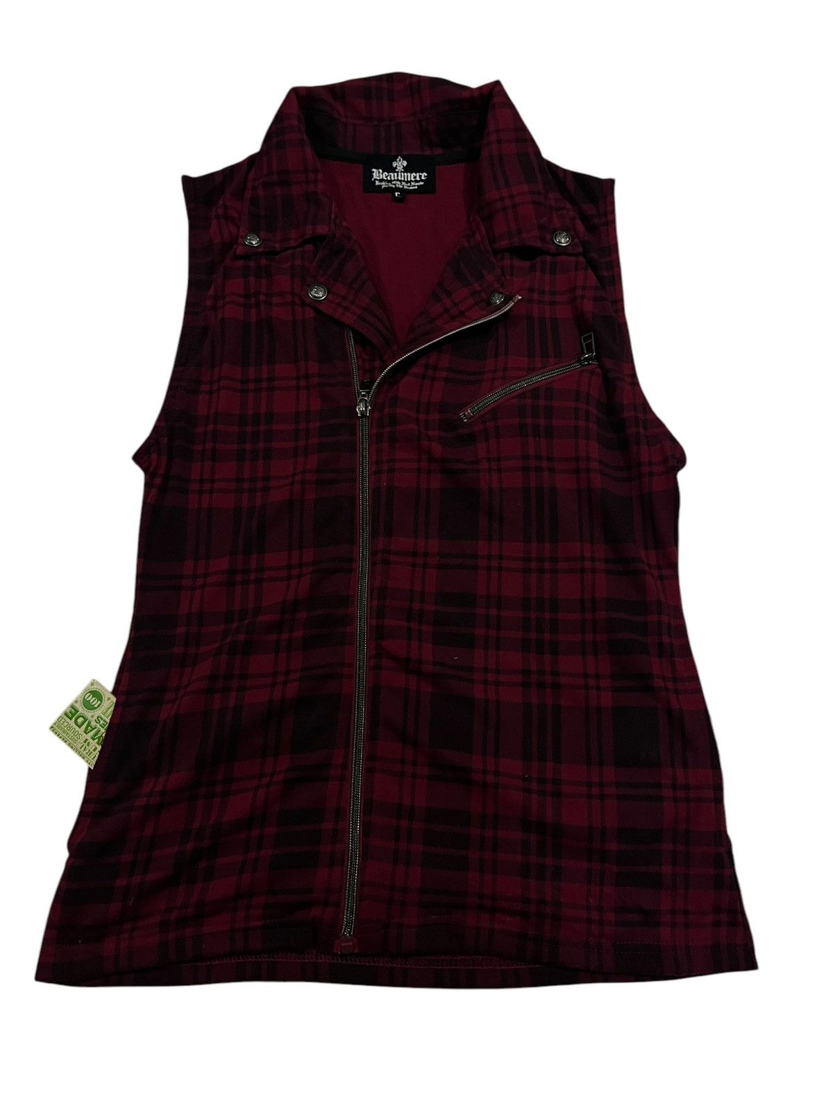 If Six Was Nine 🇯🇵 BEAUMERE PUNK GOTHIC DOUBLE COLLAR VEST Size US L / EU 52-54 / 3 - 2 Thumbnail