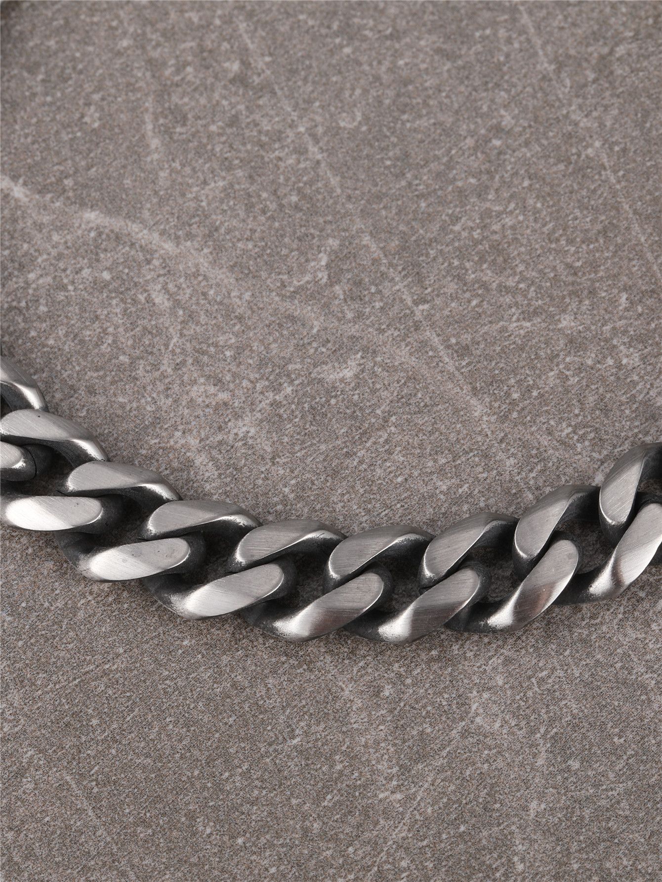 Jewelry Stainless Steel Bracelet Curb Rapper 8.3" Size ONE SIZE - 3 Thumbnail