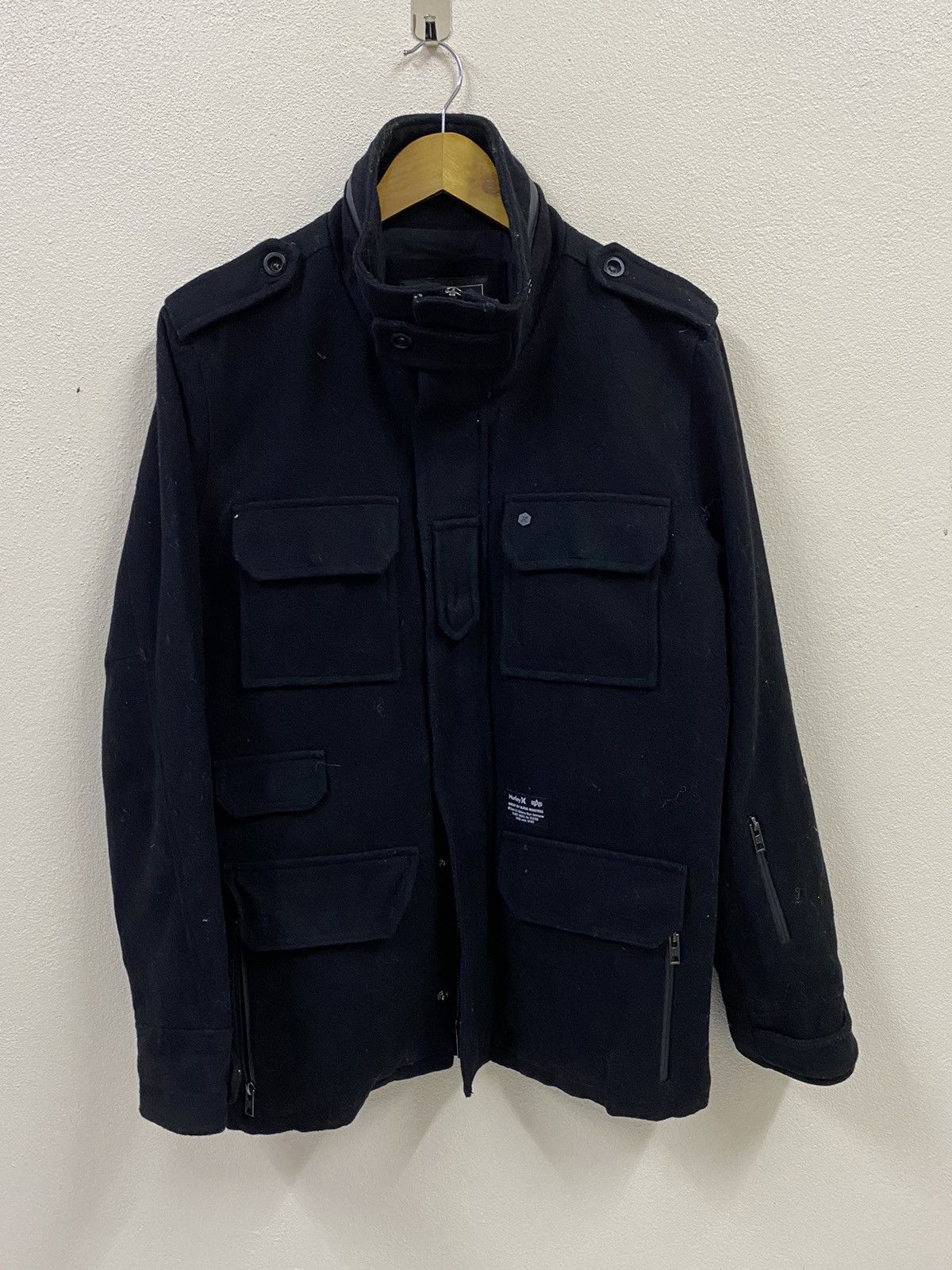 Alpha Industries Hurley X By Alpha Industries 65 Wool Military Cargo Jacket Size US M / EU 48-50 / 2 - 1 Thumbnail
