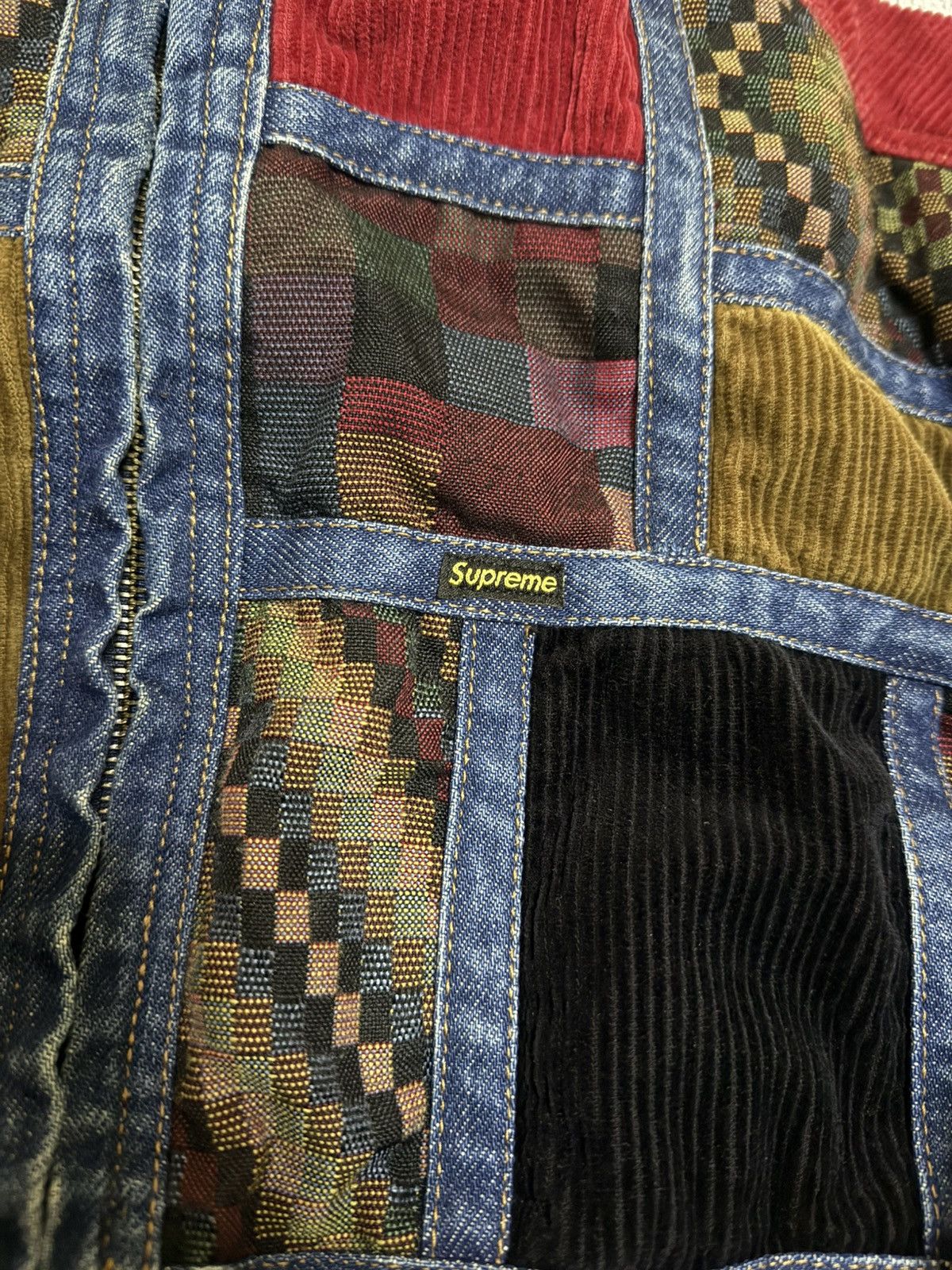 Supreme Supreme corduroy patchwork denim Jacket washed black Size US M / EU 48-50 / 2 - 3 Thumbnail