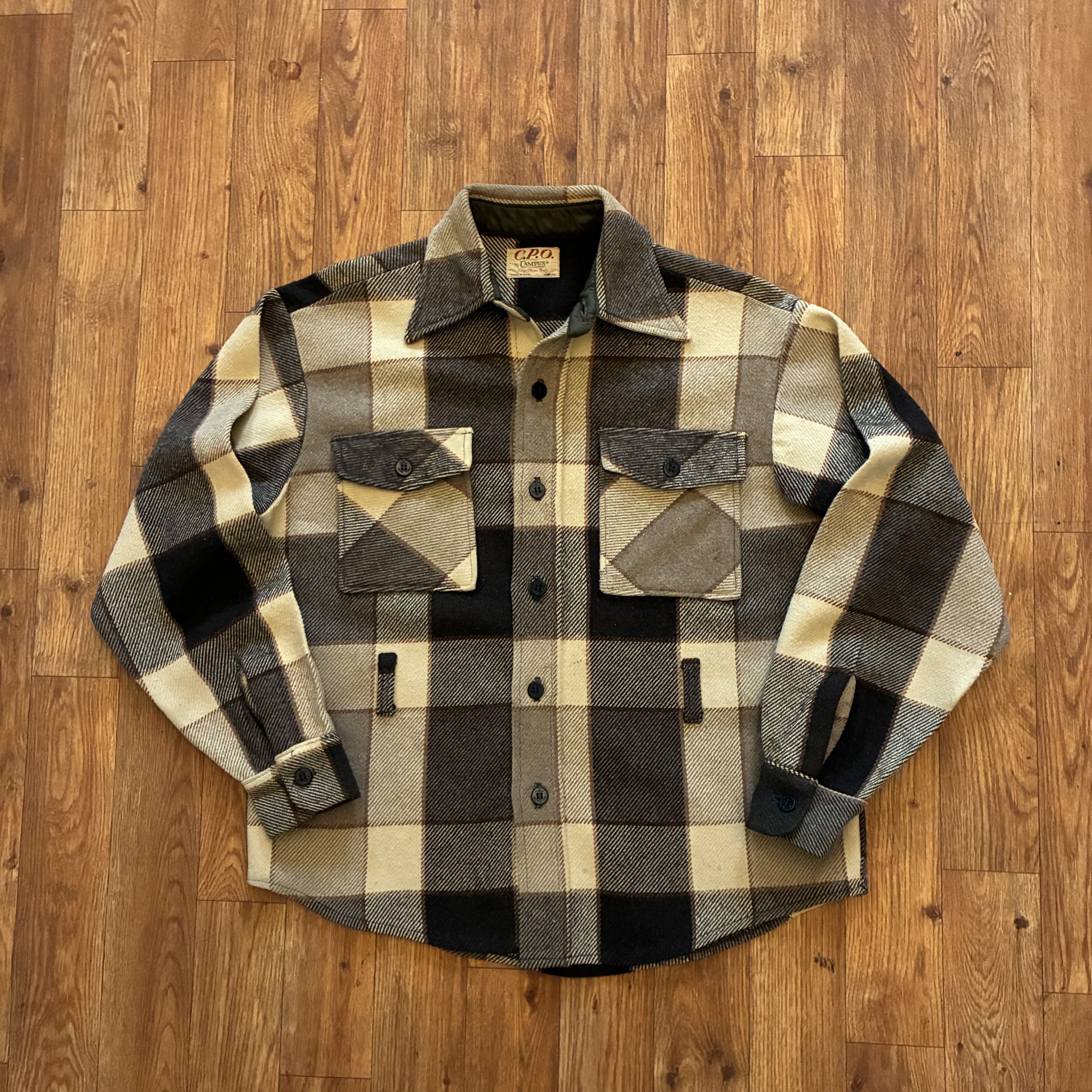 Other Wool CPO Shirt Plaid Vintage Campus 60s Size US M / EU 48-50 / 2 - 3 Thumbnail
