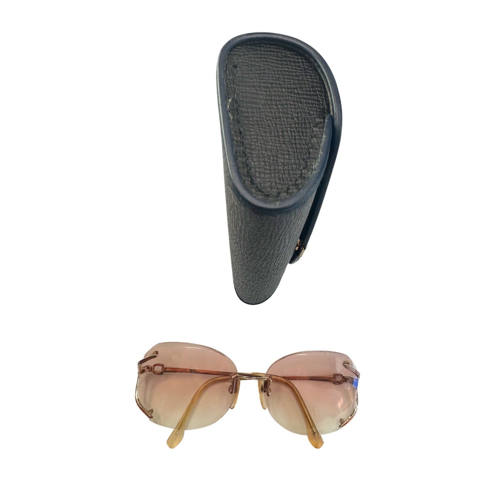 Yves Saint Laurent YSL - Yves Saint Laurent Amber Rose Rimless Sunglasses Size ONE SIZE - 17 Thumbnail