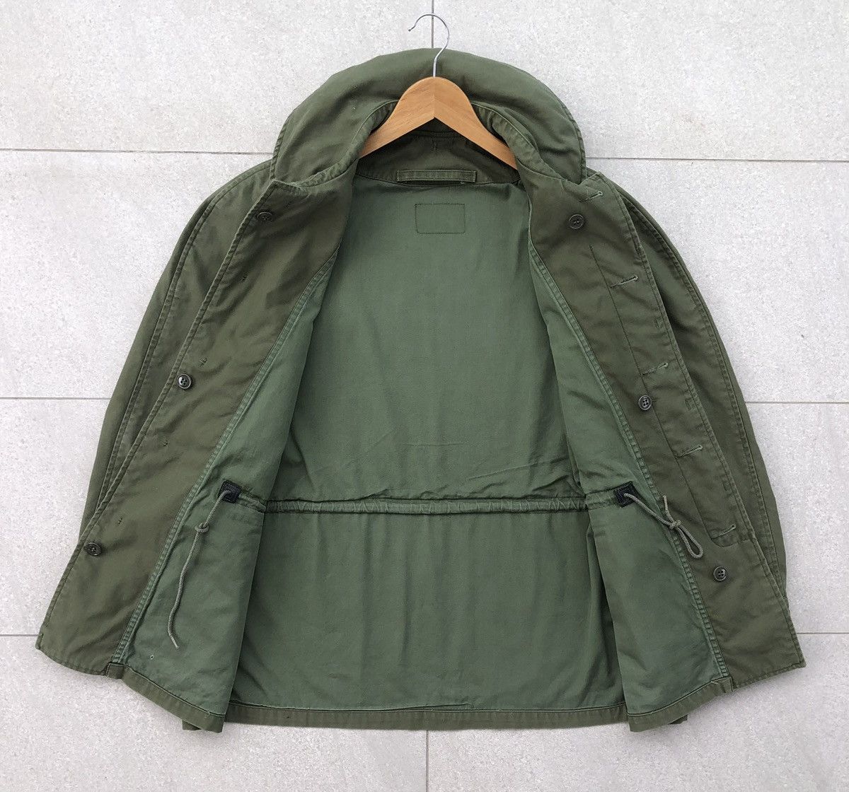Vintage VTG Army USAF Field Jacket, Wind Resistant, Vietnam War 1966 Size US L / EU 52-54 / 3 - 8 Thumbnail