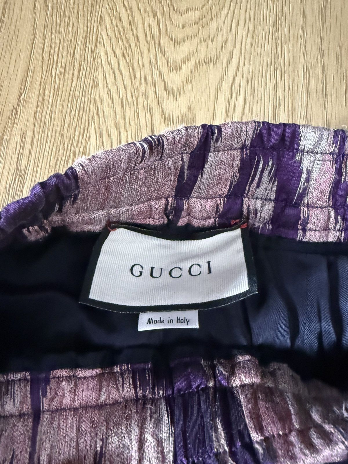 Gucci Gucci Silk Blend Ikat Pattern Shorts Purple Pink Size 50 Size US 34 / EU 50 - 2 Thumbnail