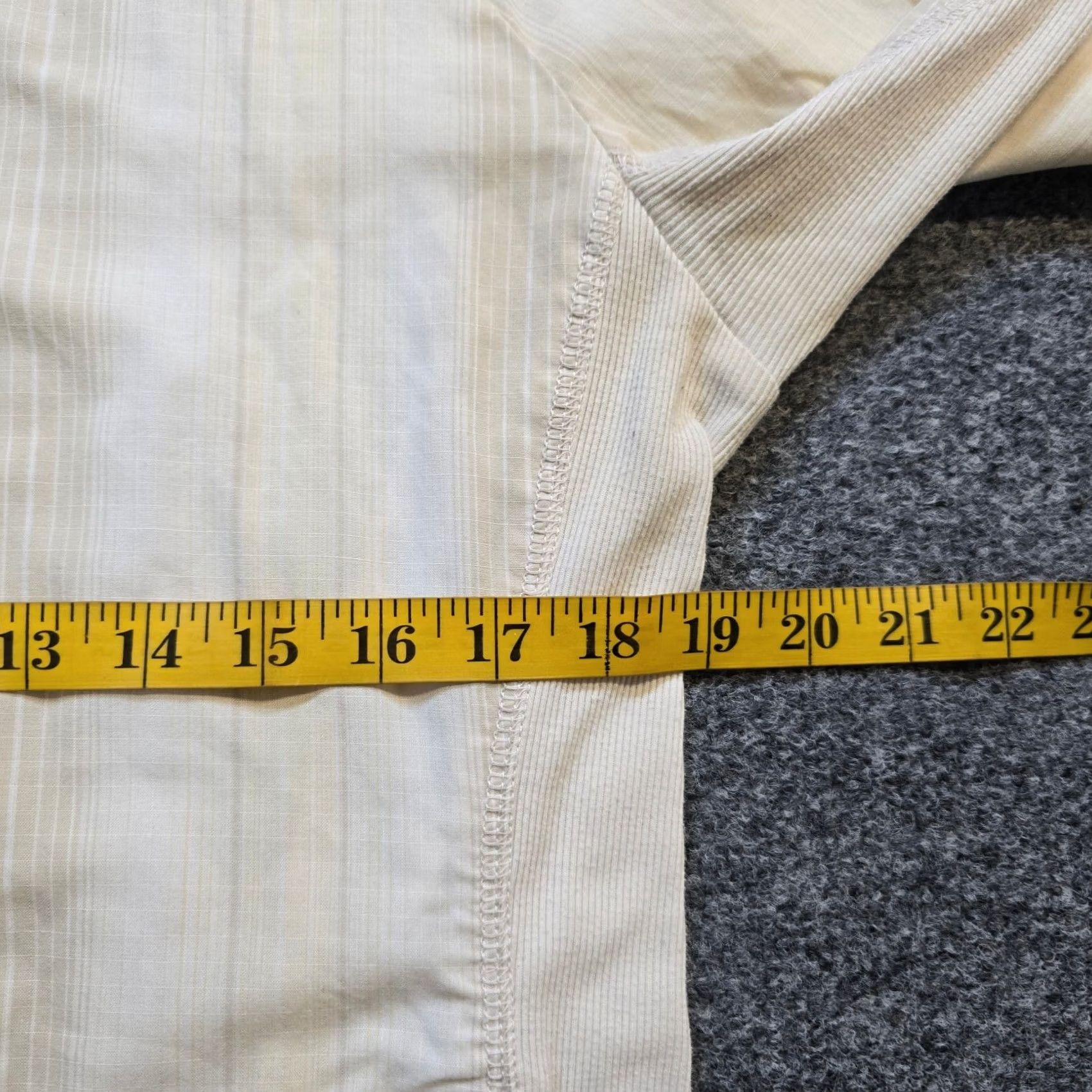 Mountain Hardwear Mountain Hardwear Top Womens 12 Beige Hooded Pockets Striped Casual Button-Up Shirt Size XL / US 12-14 / IT 48-50 - 5 Thumbnail