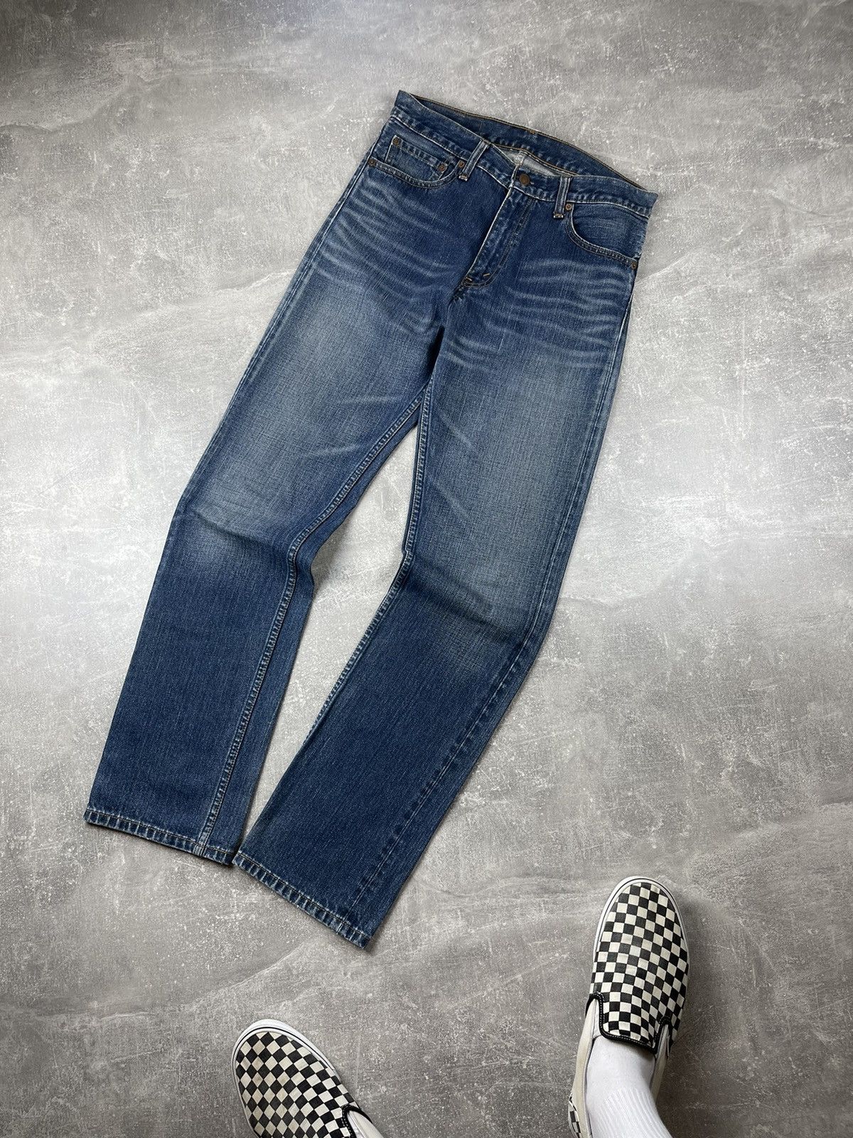Japanese Brand × Levi's Vintage Clothing × Vintage Levi’s 505 Rare 90s Japanese Blue Faded Jeans Made in Japan Size US 31 - 5 Thumbnail