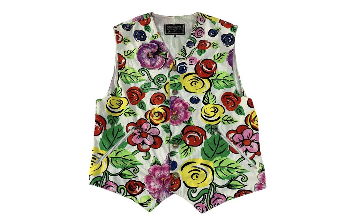Versace Versus Gianni Versace Floral Over Art Vest Unisex Size S / US 4 / IT 40 - 1 Thumbnail